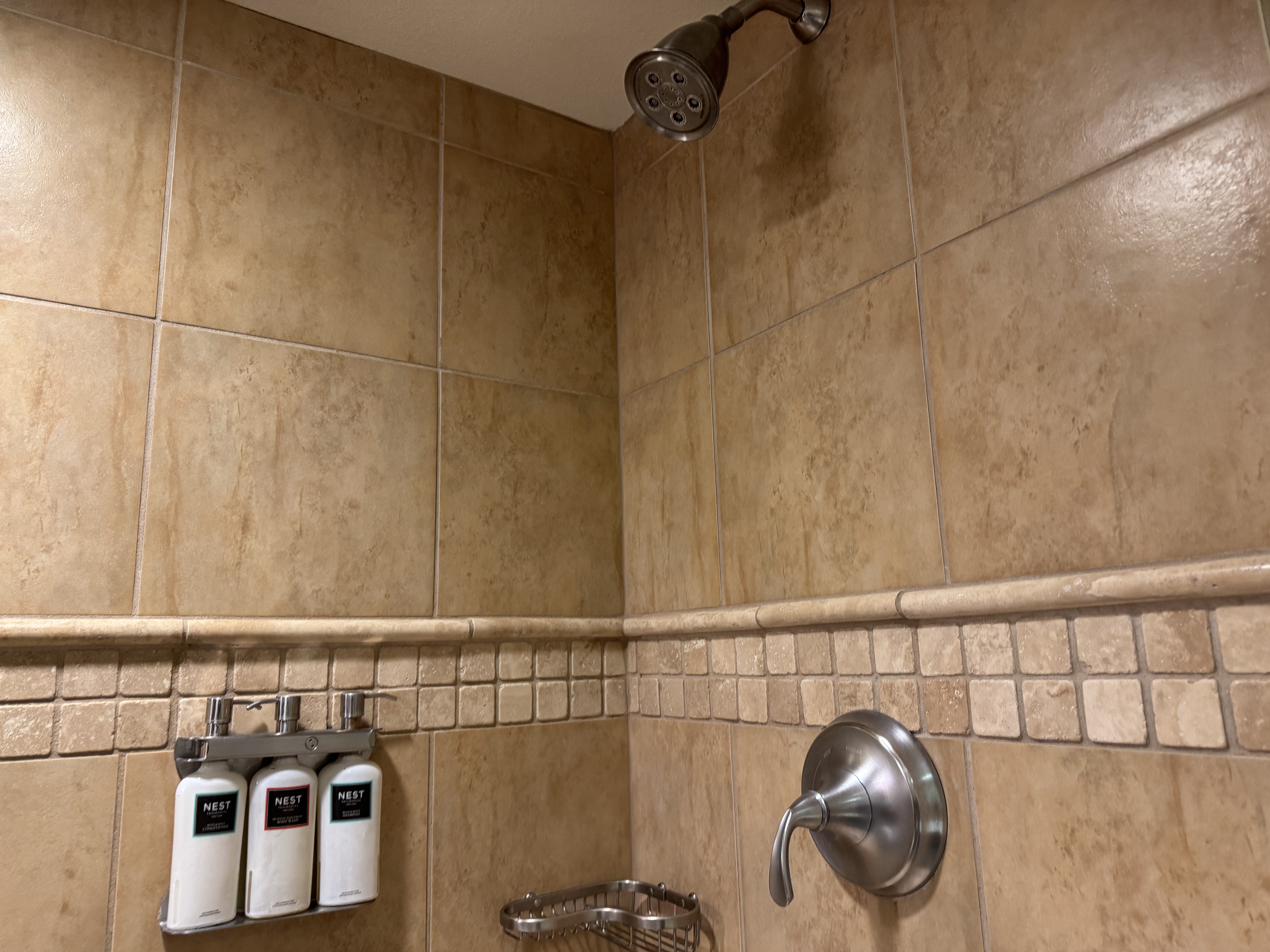 Everline Resort Spa Destination Hyatt Fireplace Suite Valley View shower interior