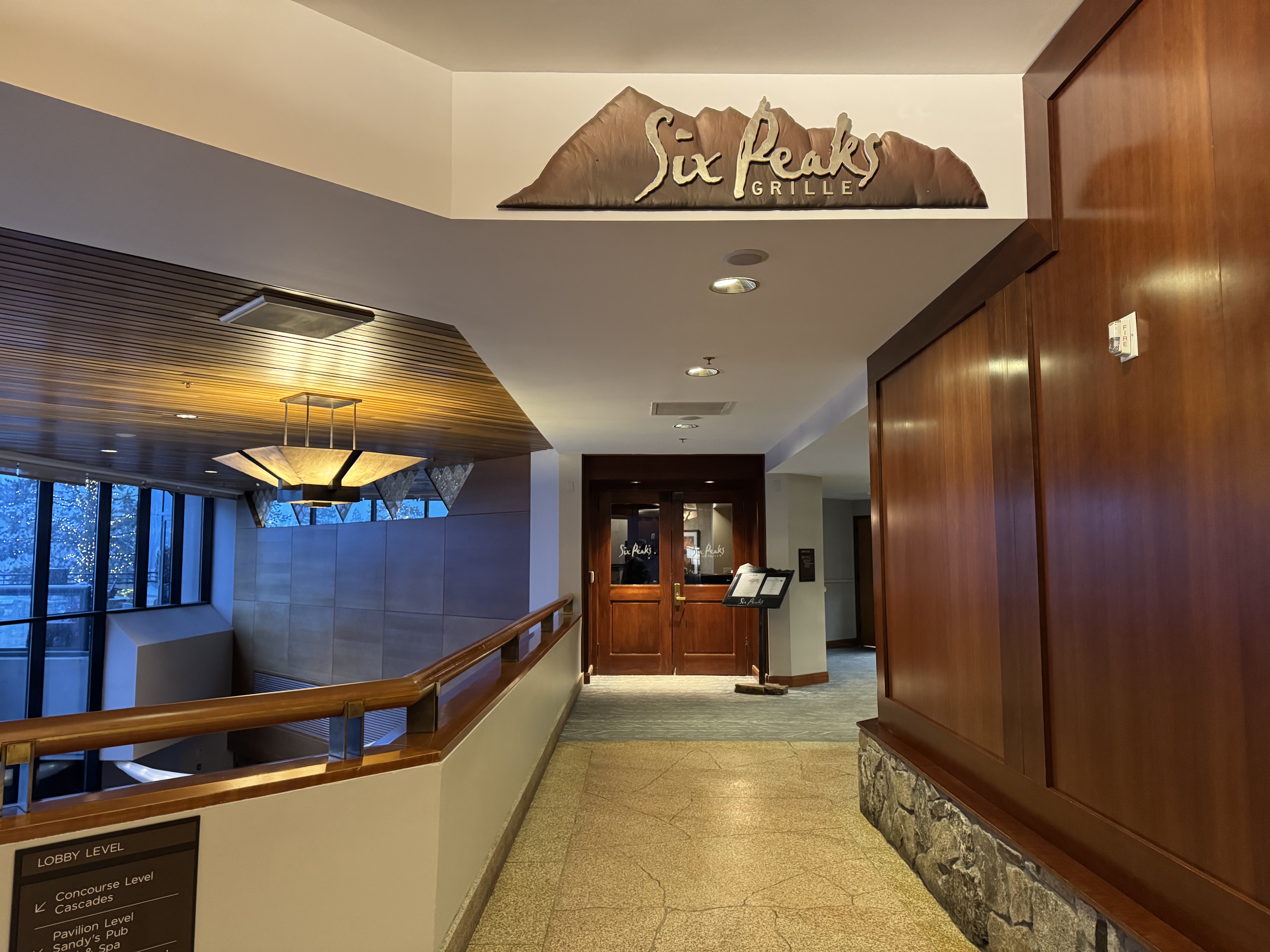 Everline Resort Spa Destination Hyatt Six Peaks Grille entrance