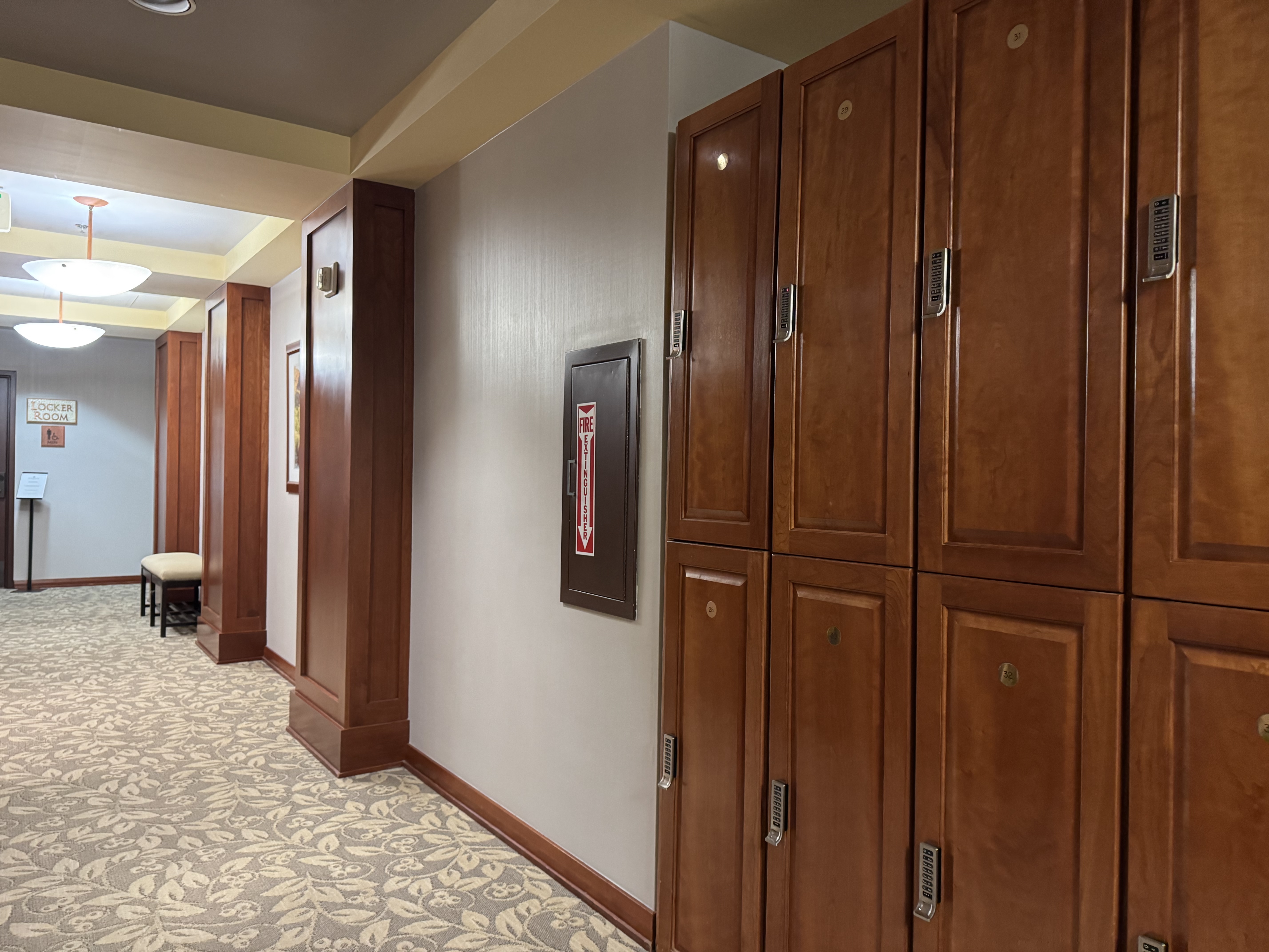 Everline Resort Spa Destination Hyatt gym lockers