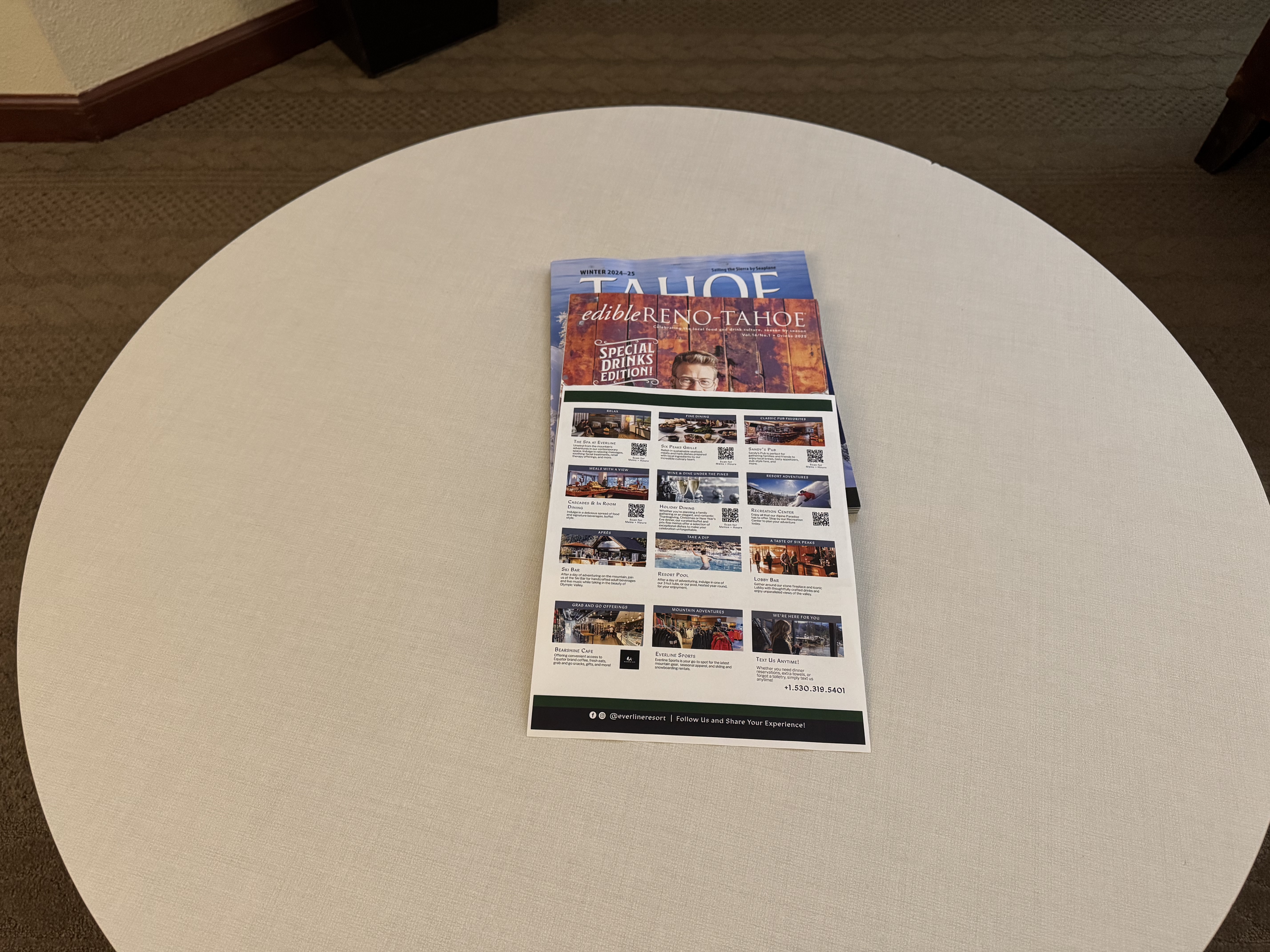 Everline Resort Spa Destination Hyatt living room coffee table