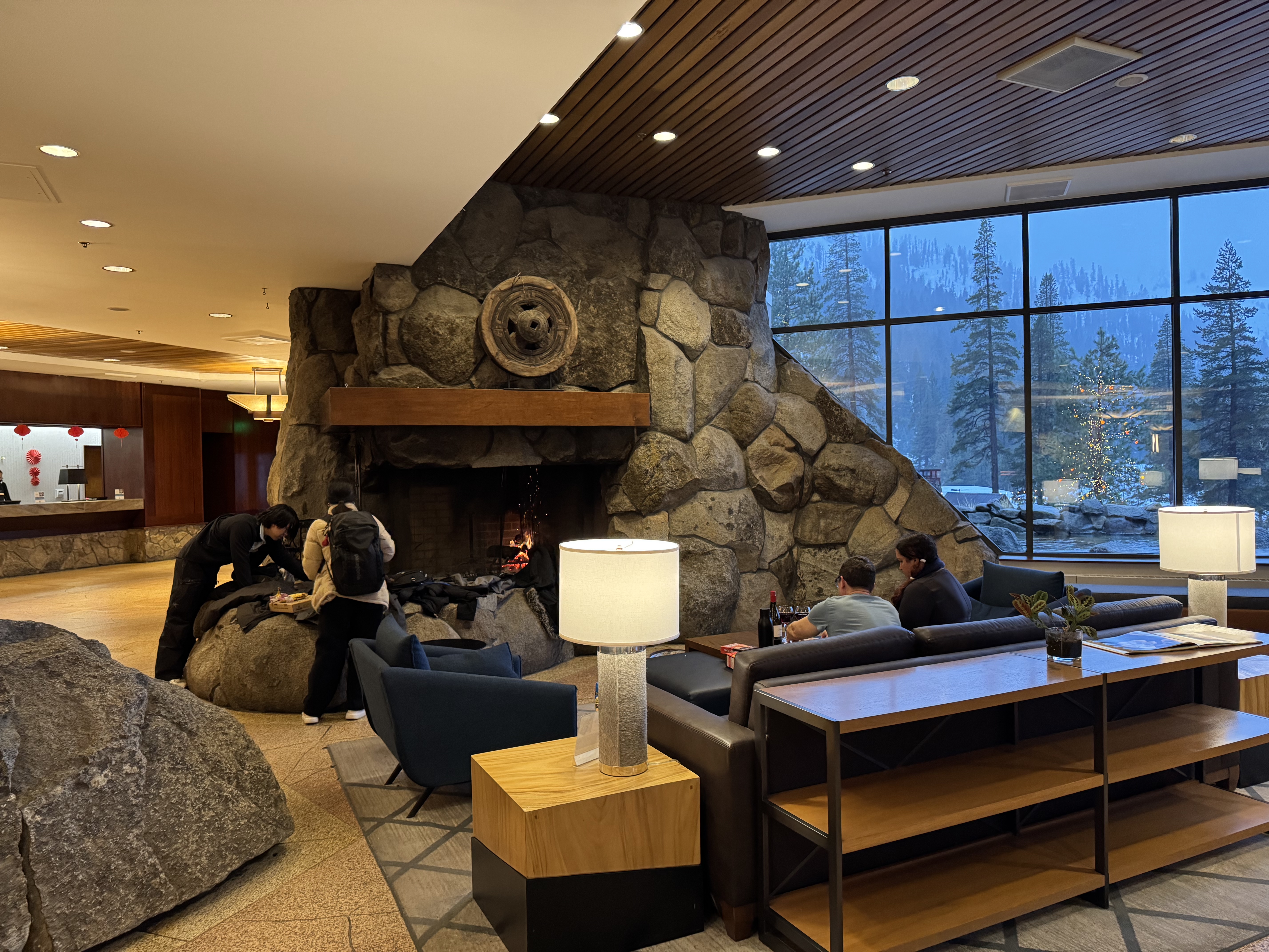 Everline Resort Spa Destination Hyatt lobby fireplace