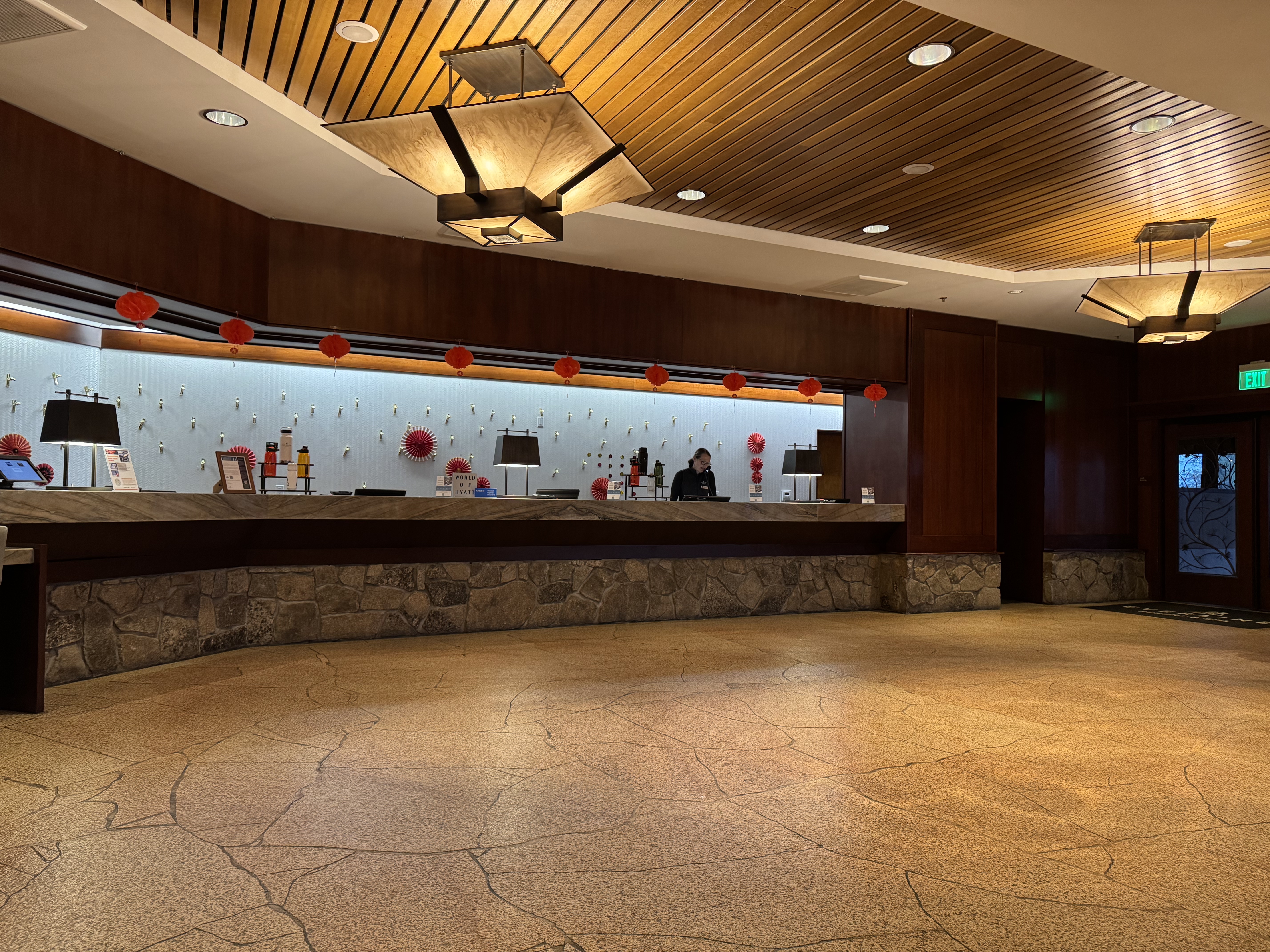 Everline Resort Spa Destination Hyatt reception desk