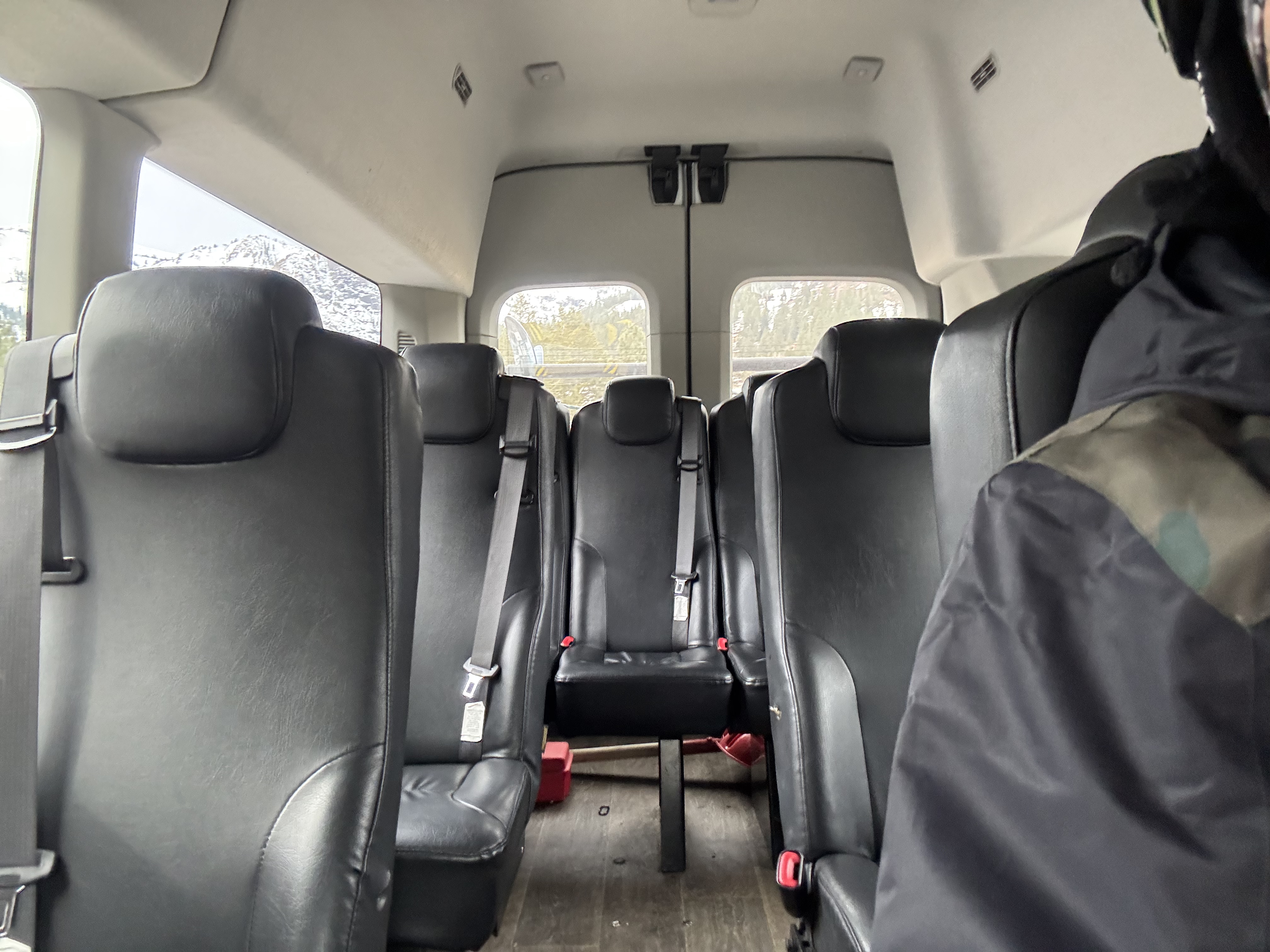 Everline Resort Spa Destination Hyatt seats in shuttle