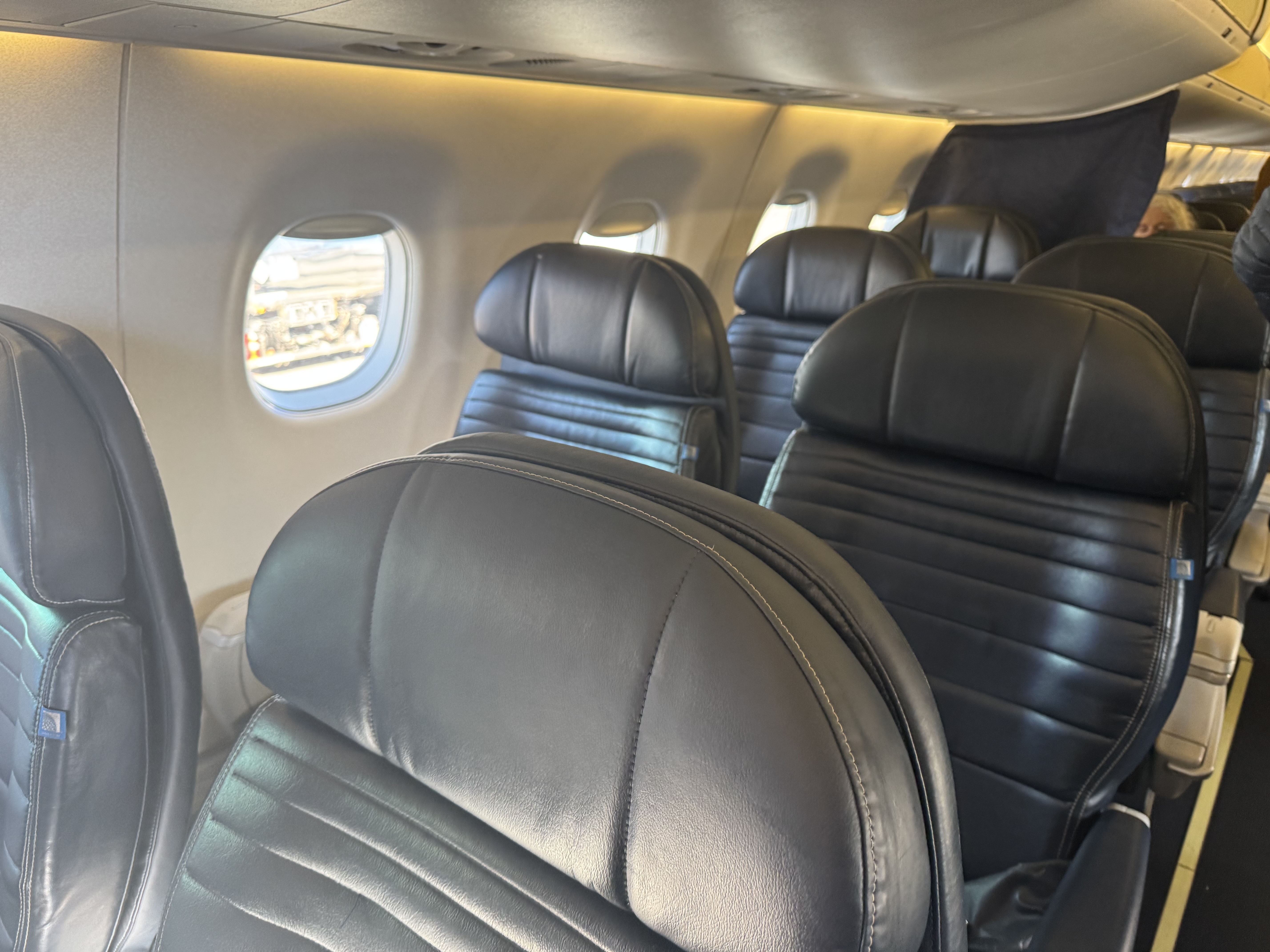 United first class First Class on United Airlines Express Embraer Jet
