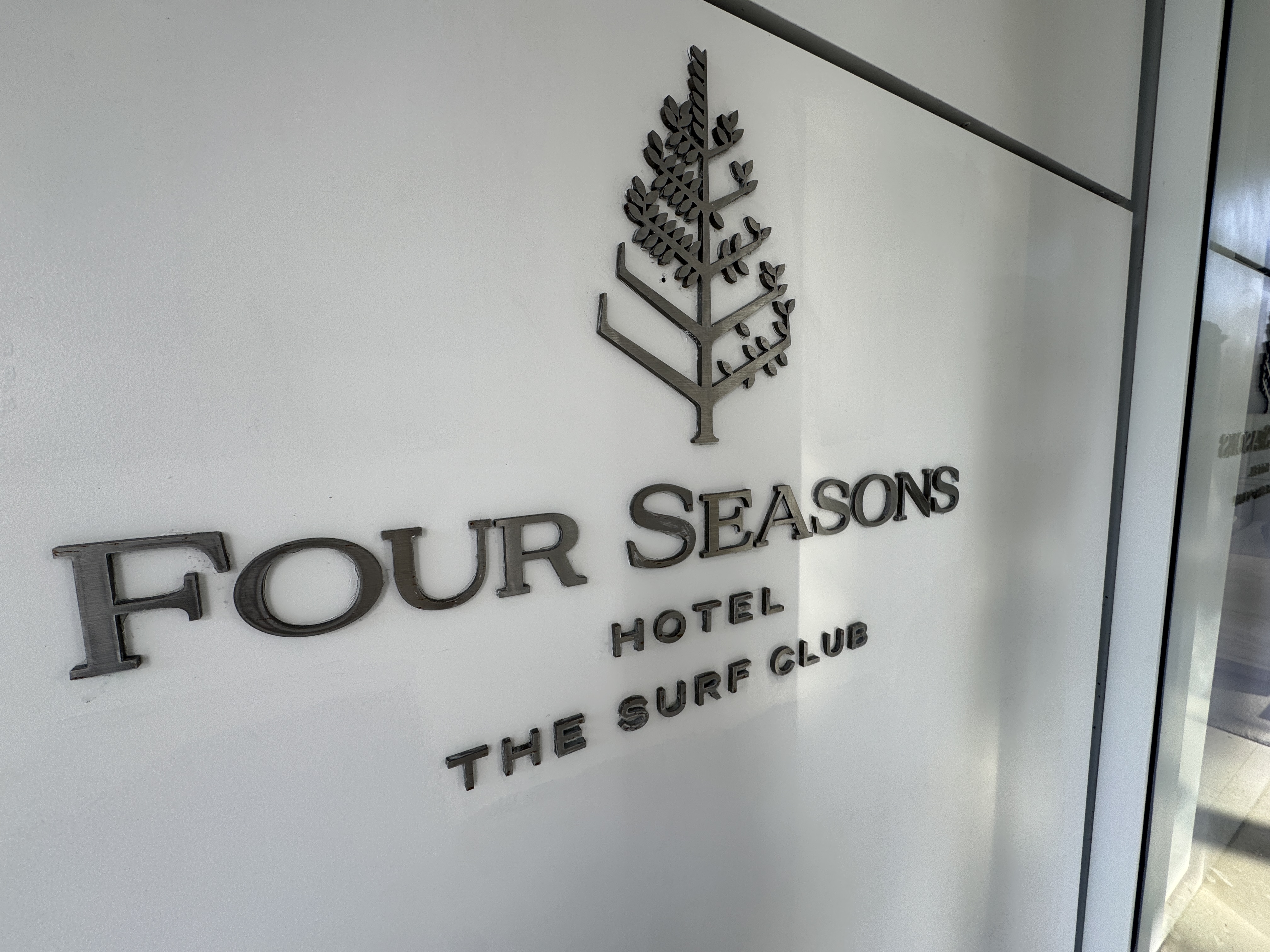 Four Seasons Surf Club sign Four Seasons Surf Club sign