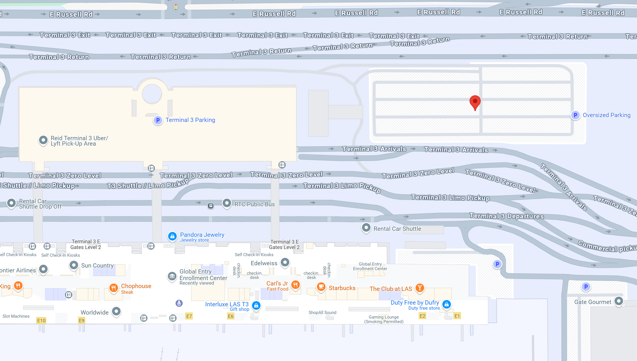 Harry Reid International Airport Terminal 3 Economy Parking