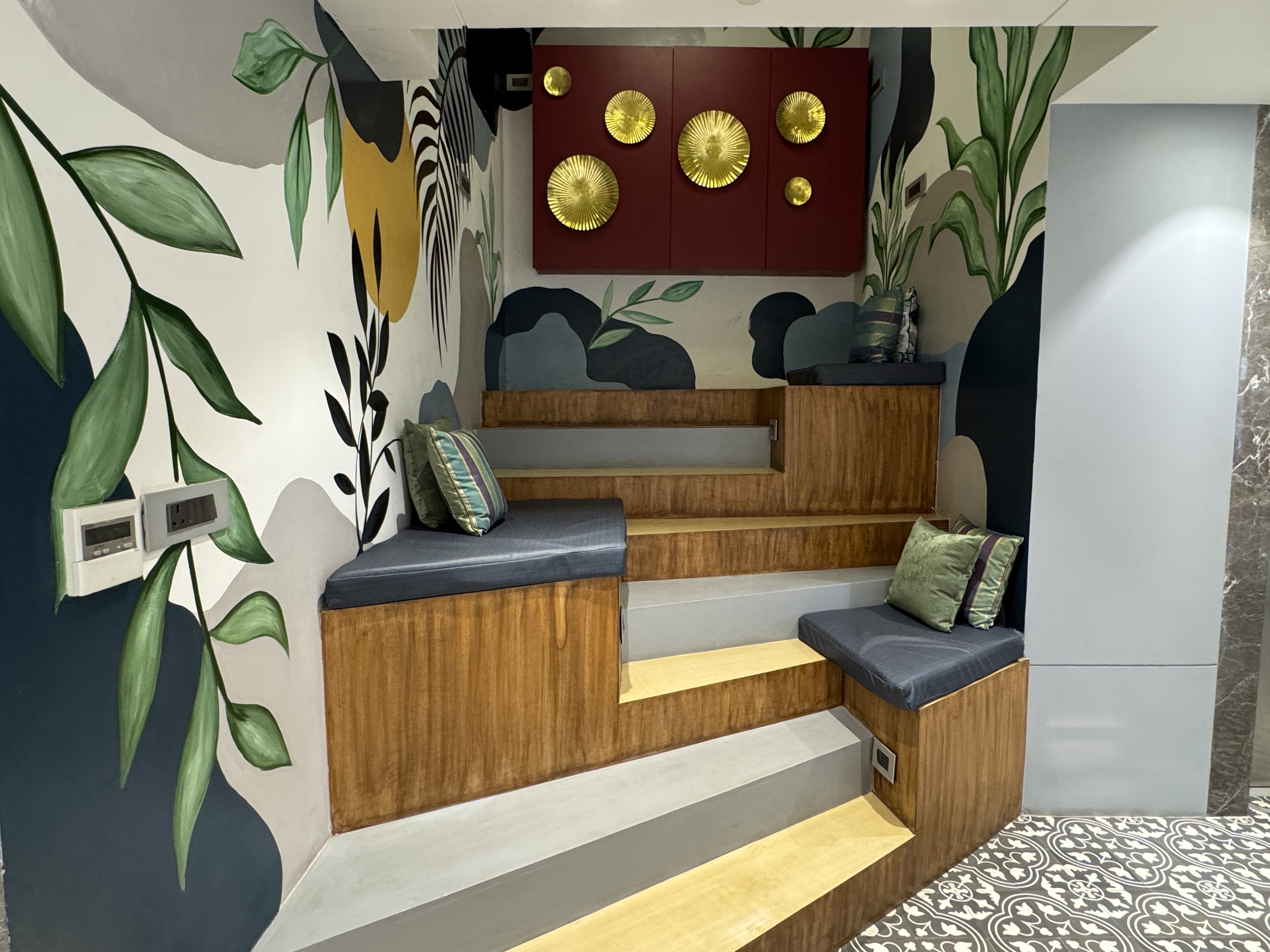 Hyatt Place Goa Candolim first floor lobby seating nook Hyatt Place Goa Candolim first floor lobby seating nook
