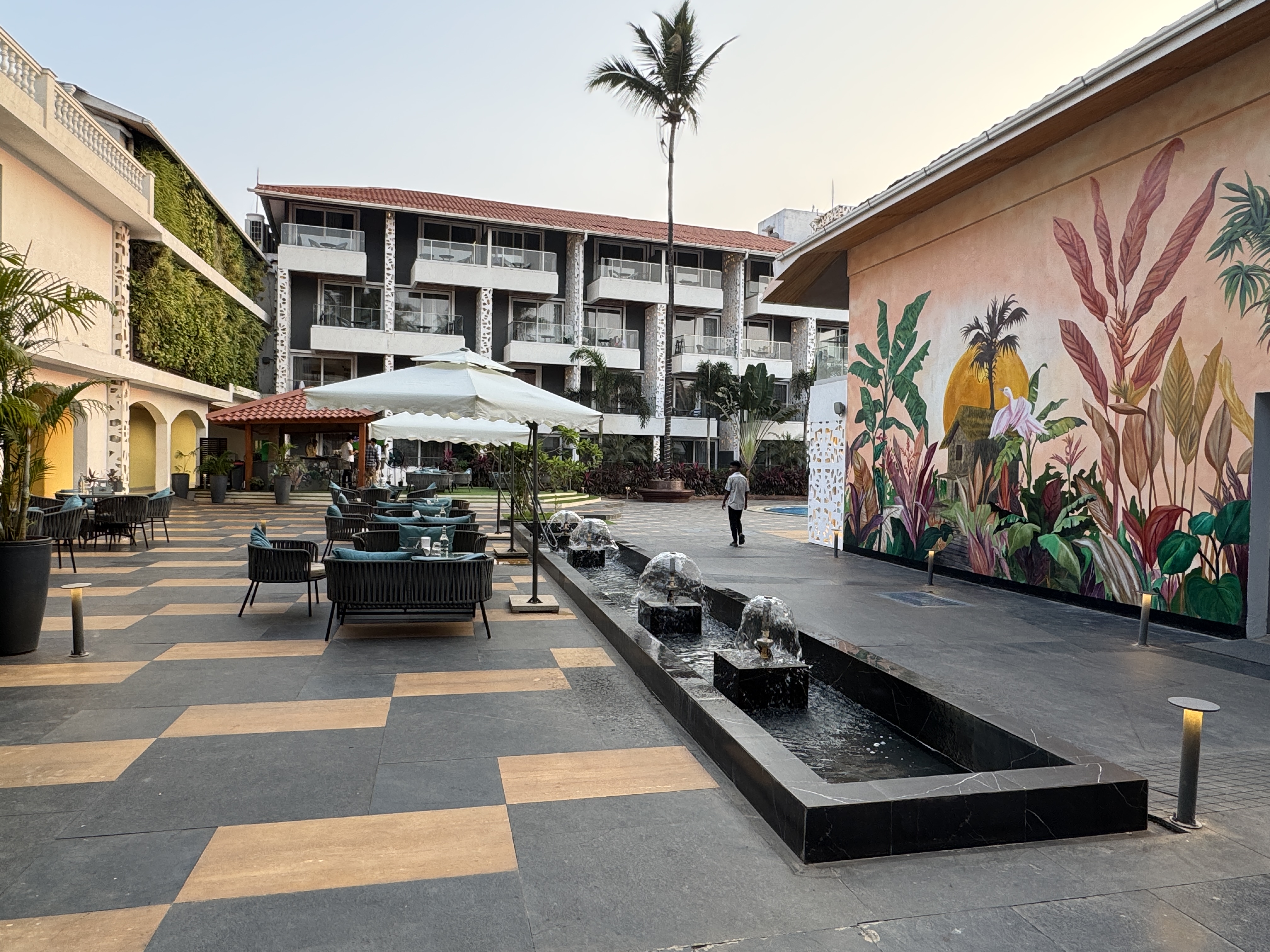 Hyatt Place Goa Candolim fountains Hyatt Place Goa Candolim fountains