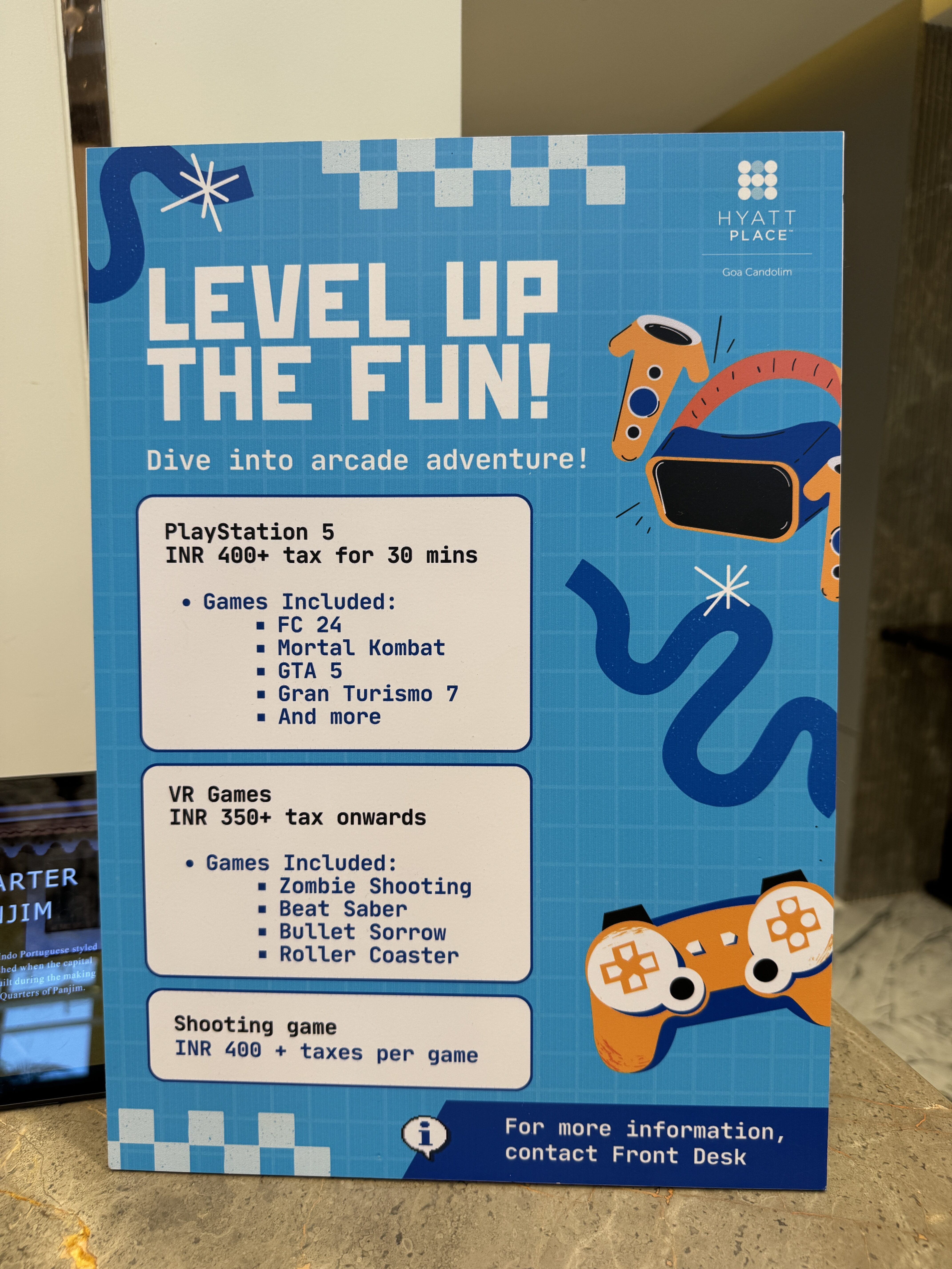 Hyatt Place Goa Candolim game pricing Hyatt Place Goa Candolim game pricing