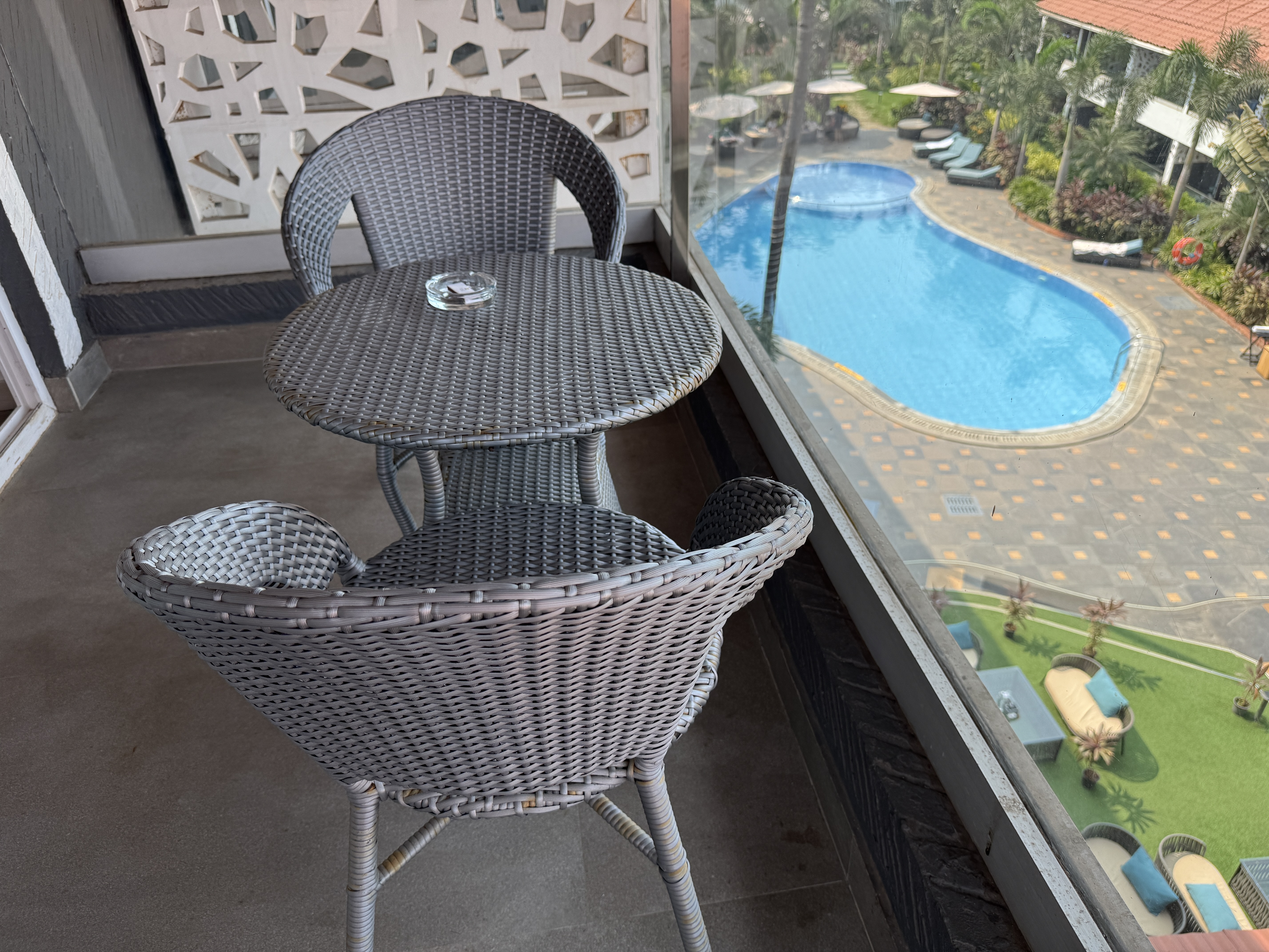 Hyatt Place Goa Candolim king room balcony view Hyatt Place Goa Candolim king room balcony view