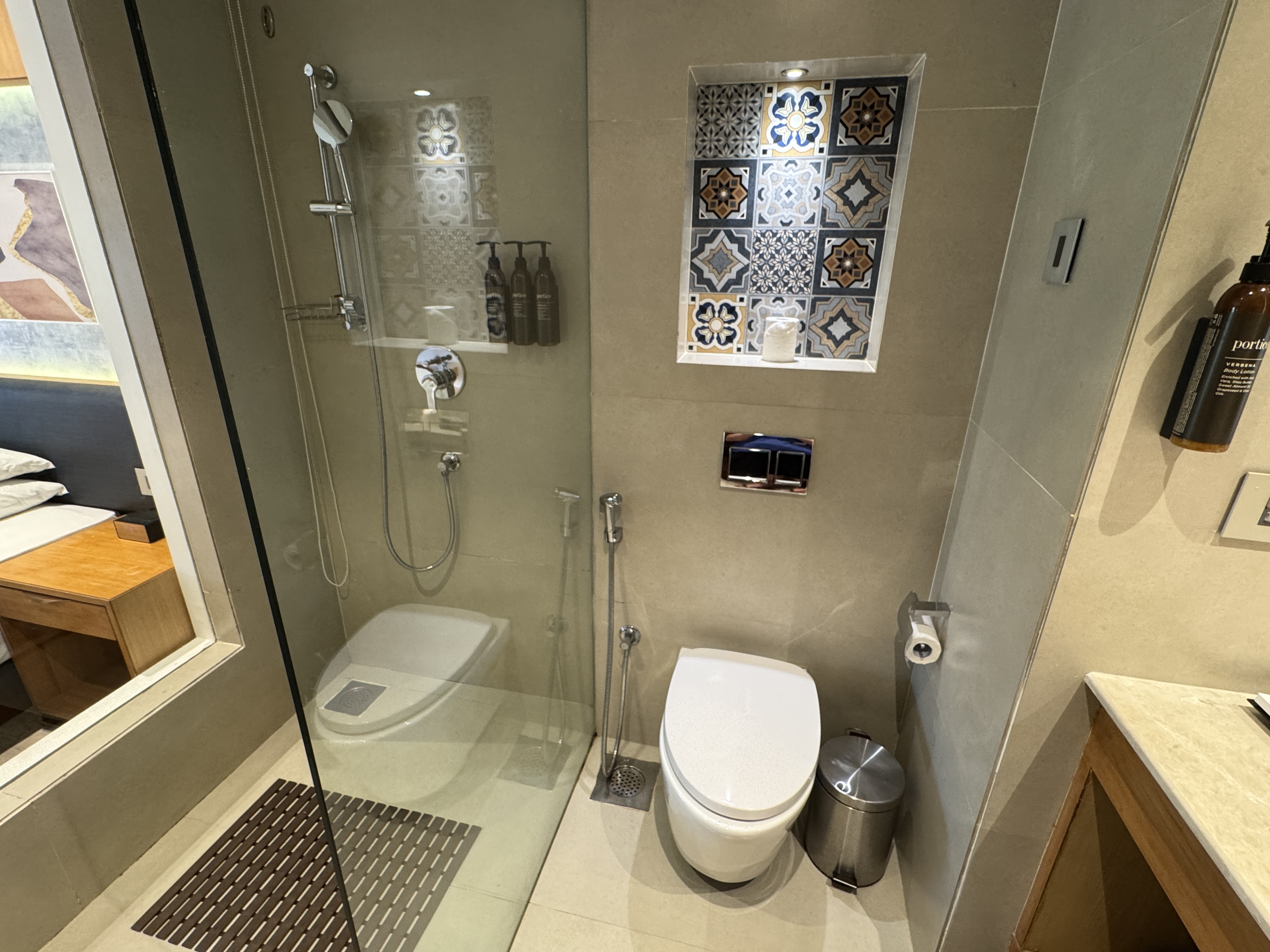 Hyatt Place Goa Candolim king room bathroom Hyatt Place Goa Candolim king room bathroom