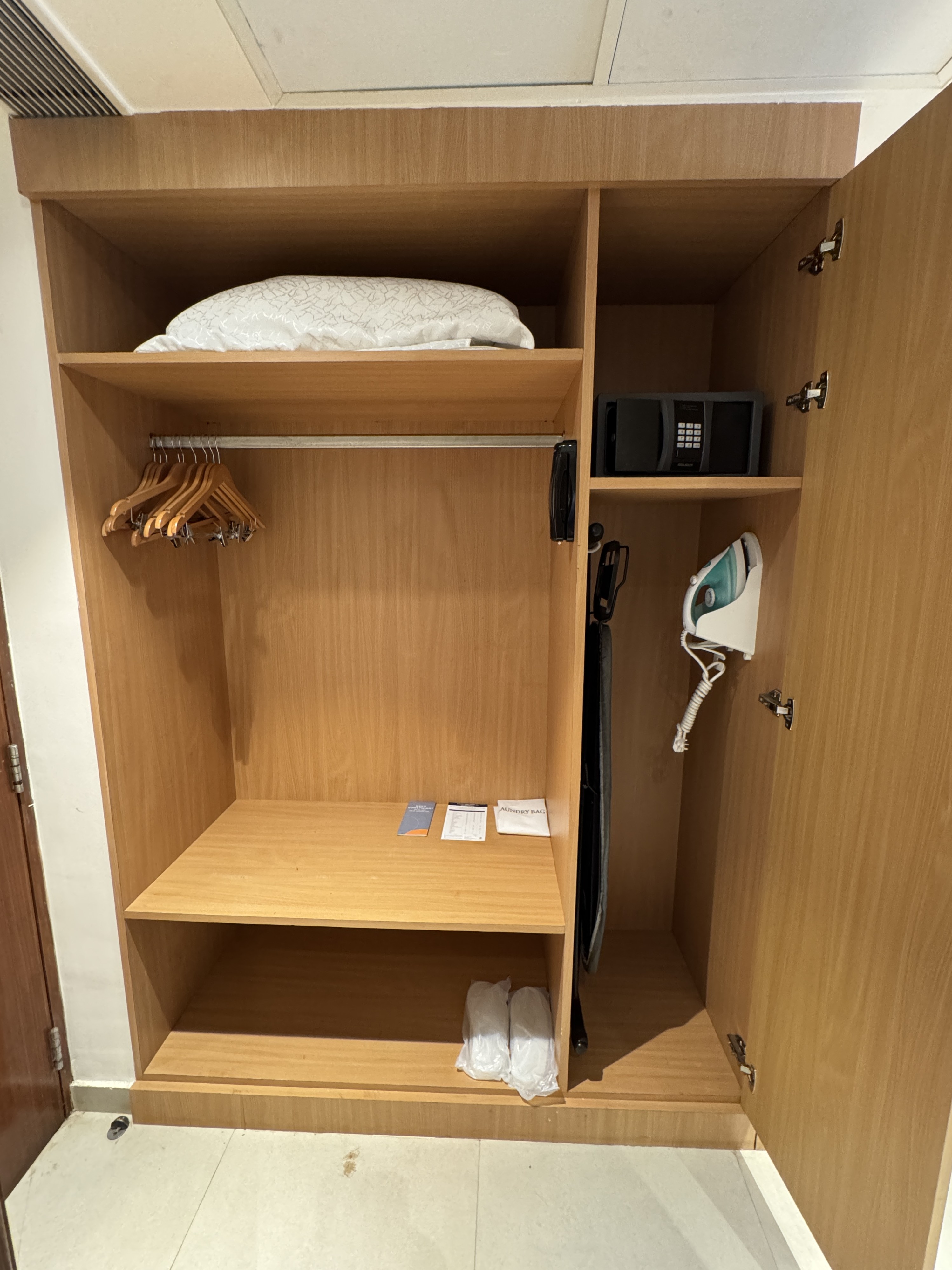 Hyatt Place Goa Candolim king room closets Hyatt Place Goa Candolim king room closets