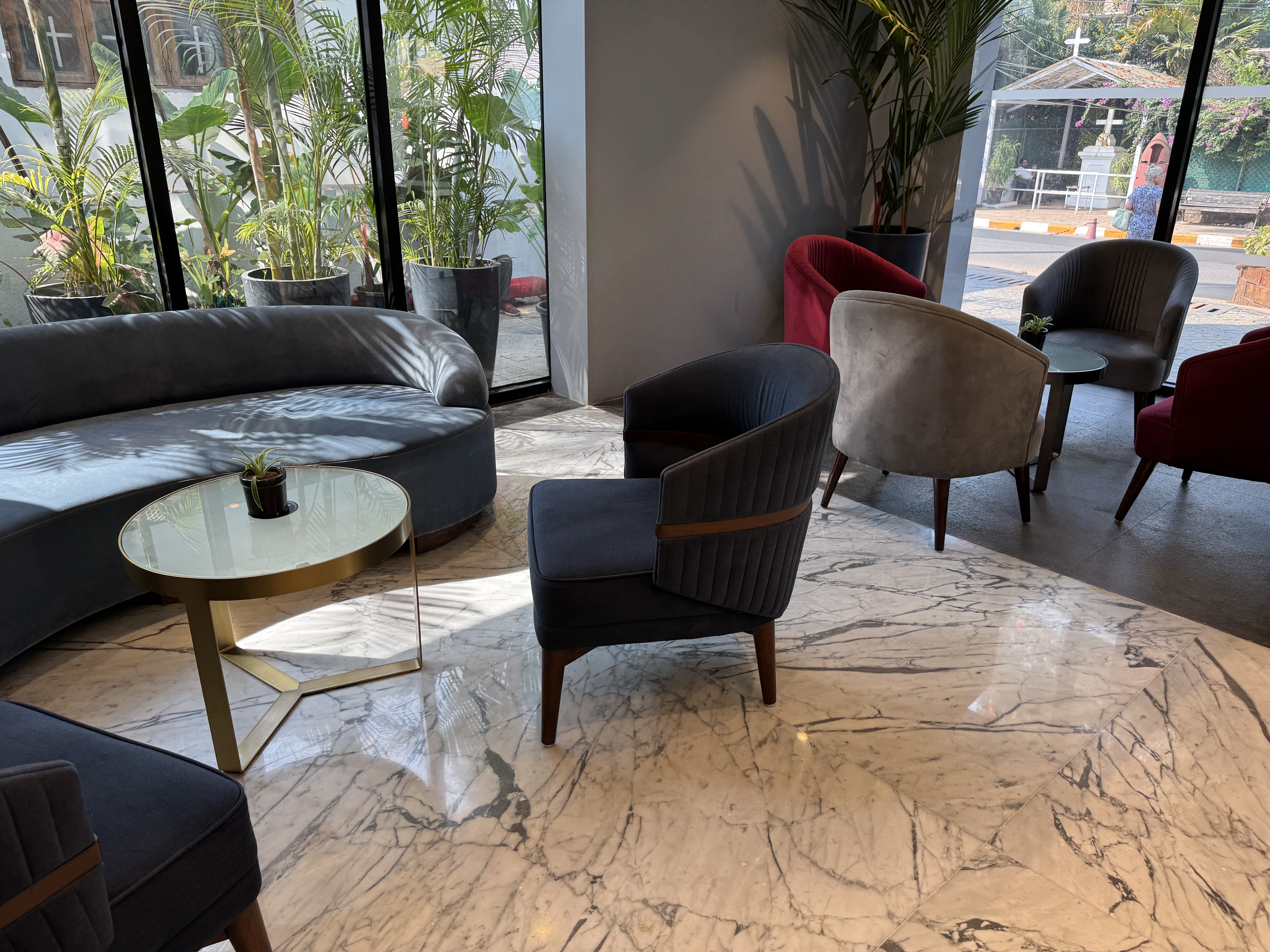 Hyatt Place Goa Candolim right lobby seating Hyatt Place Goa Candolim right lobby seating