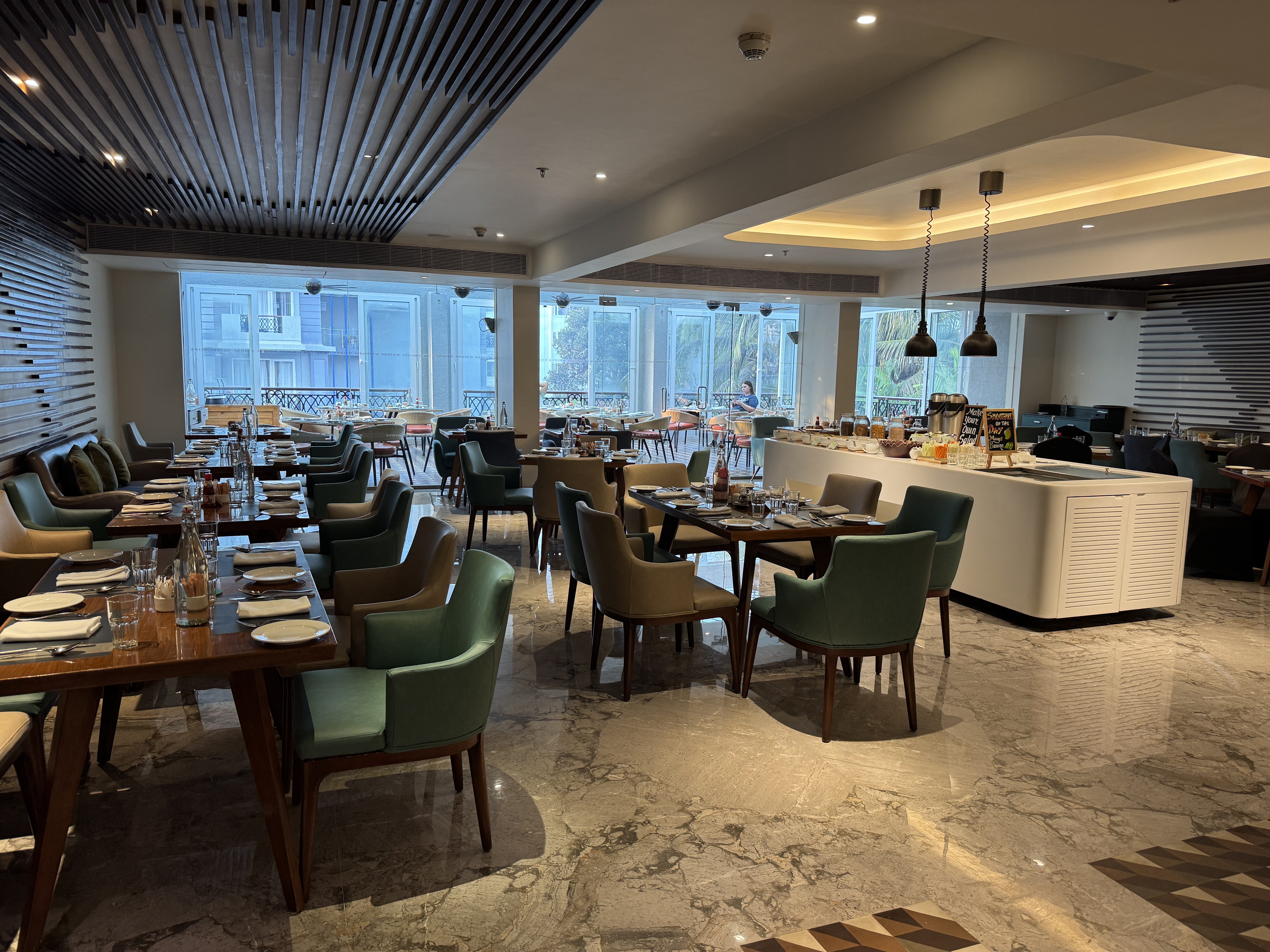 Le Meridien Goa Calangute Latest Recipe breakfast seating Le Meridien Goa Calangute Latest Recipe breakfast seating