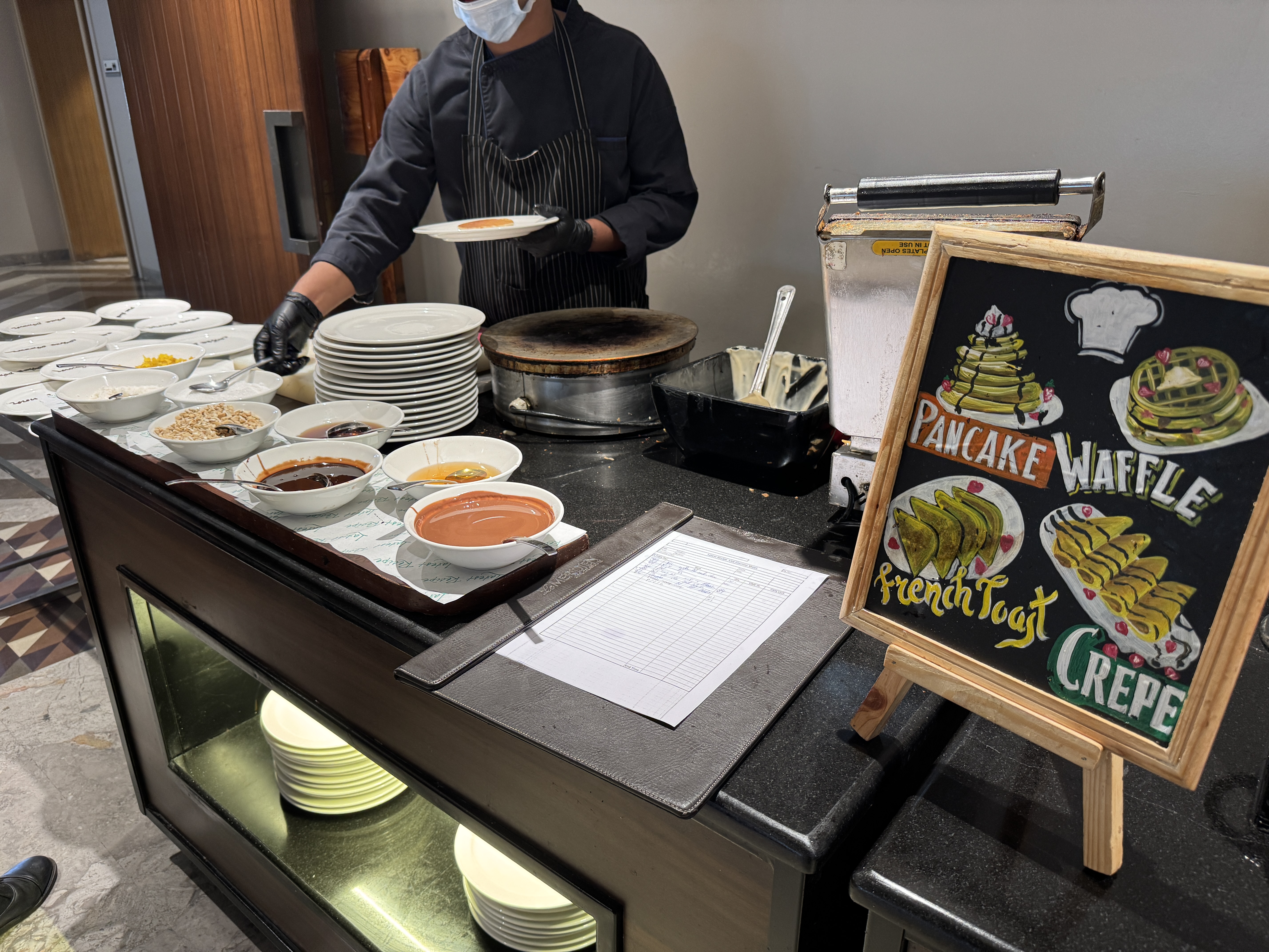 Le Meridien Goa Calangute Latest Recipe breakfast waffle station Le Meridien Goa Calangute Latest Recipe breakfast waffle station