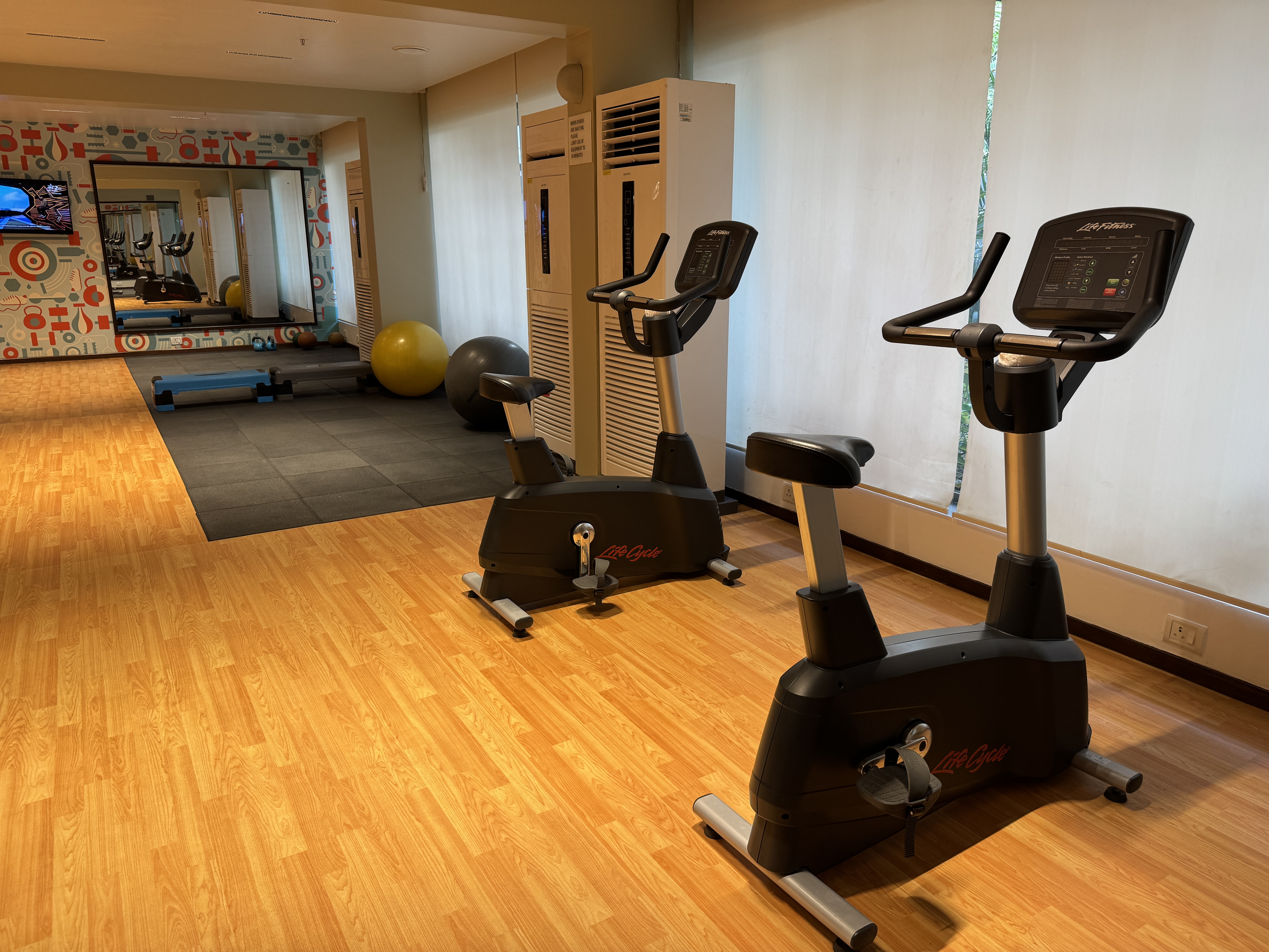 Le Meridien Goa Calangute gym bikes mats Le Meridien Goa Calangute gym bikes mats