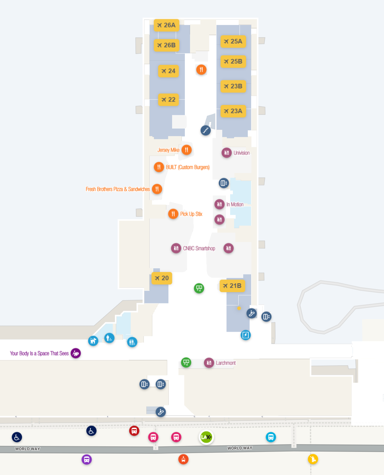 Los Angeles International Airport Gates 21 28