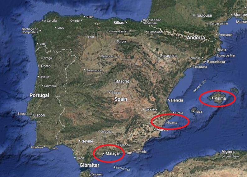 Map of Spain Map of Spain