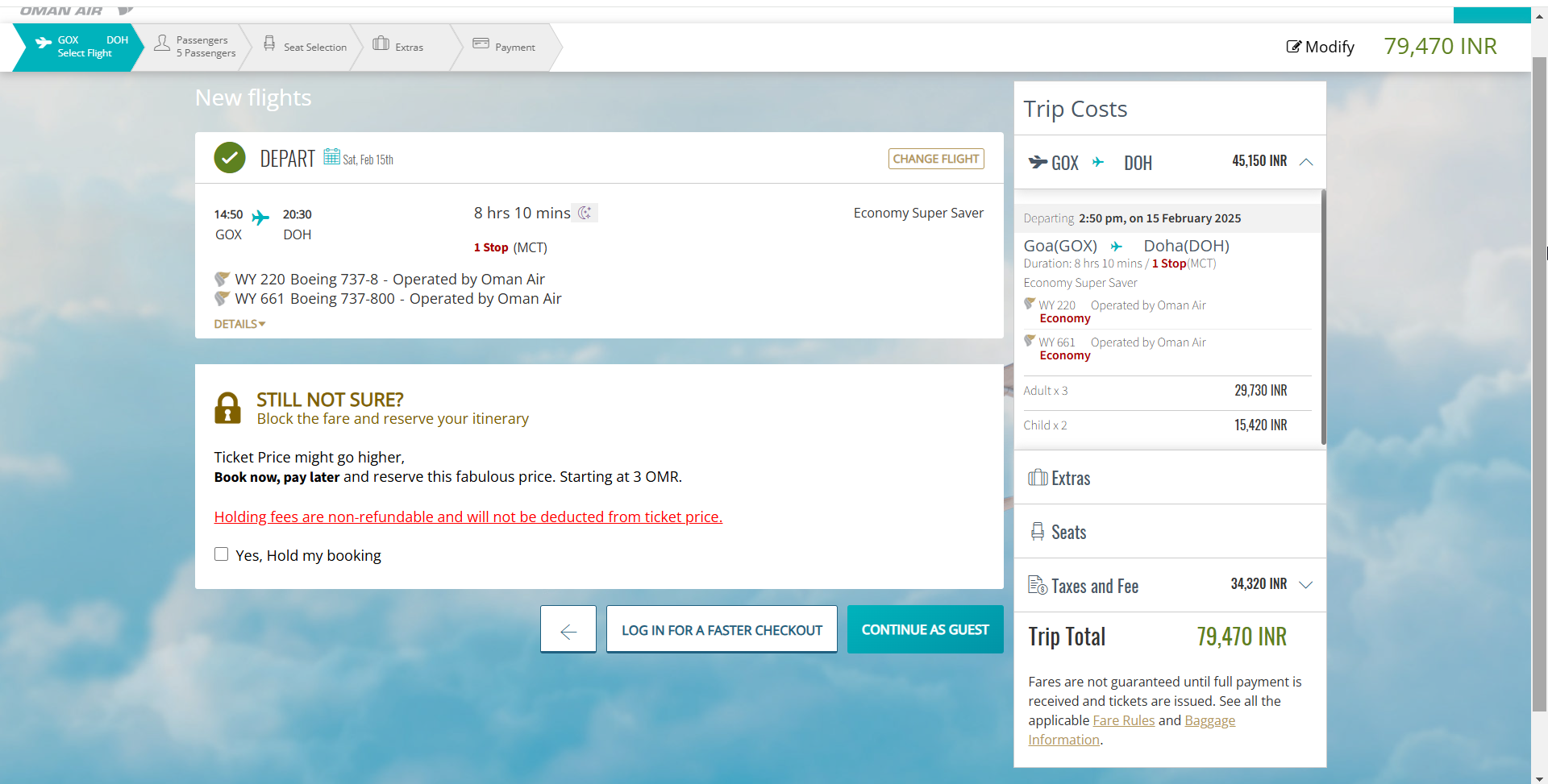 Oman Air GOX MCT booking Oman Air GOX MCT booking