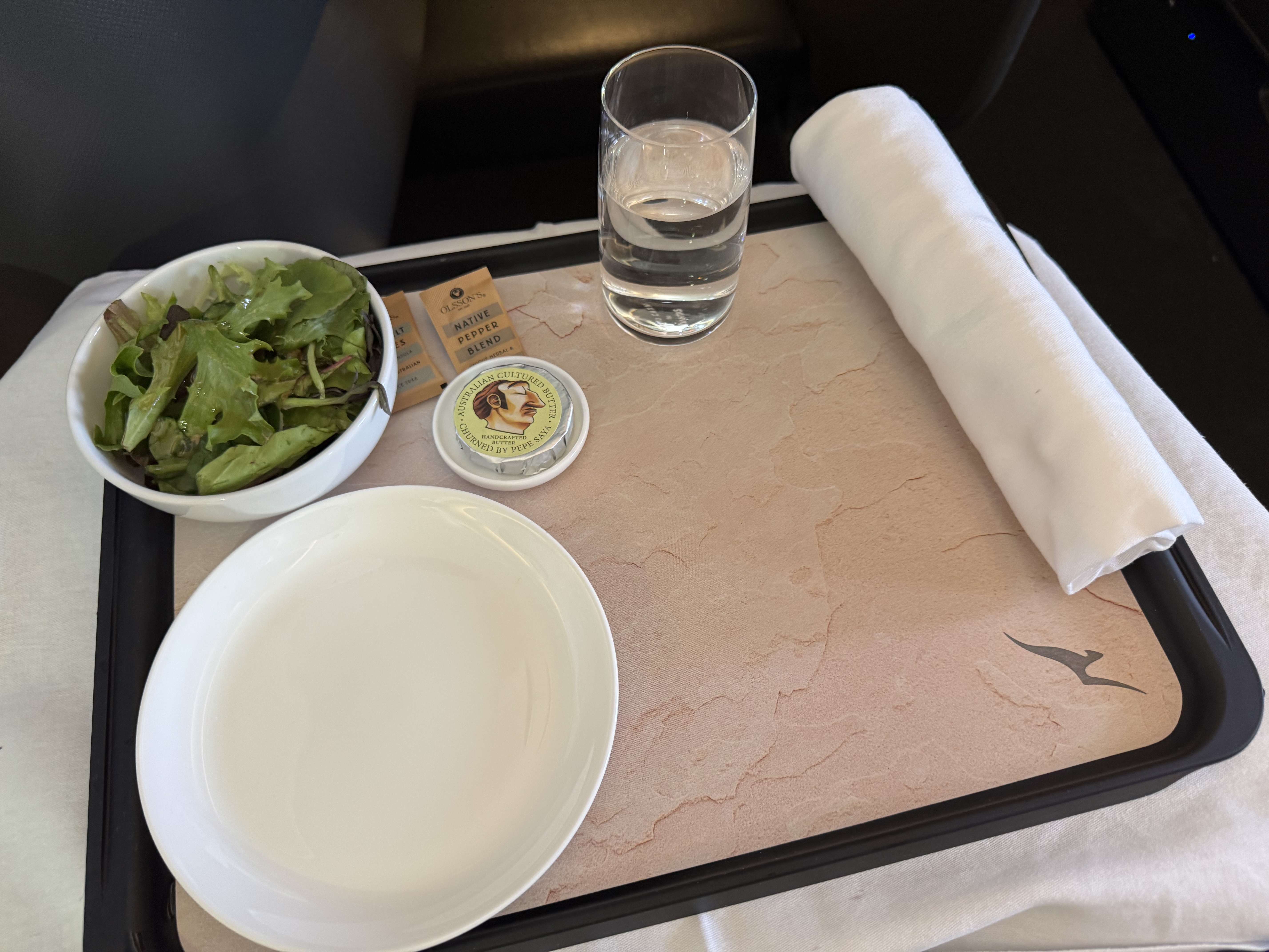 Qantas Business Class Appetizer