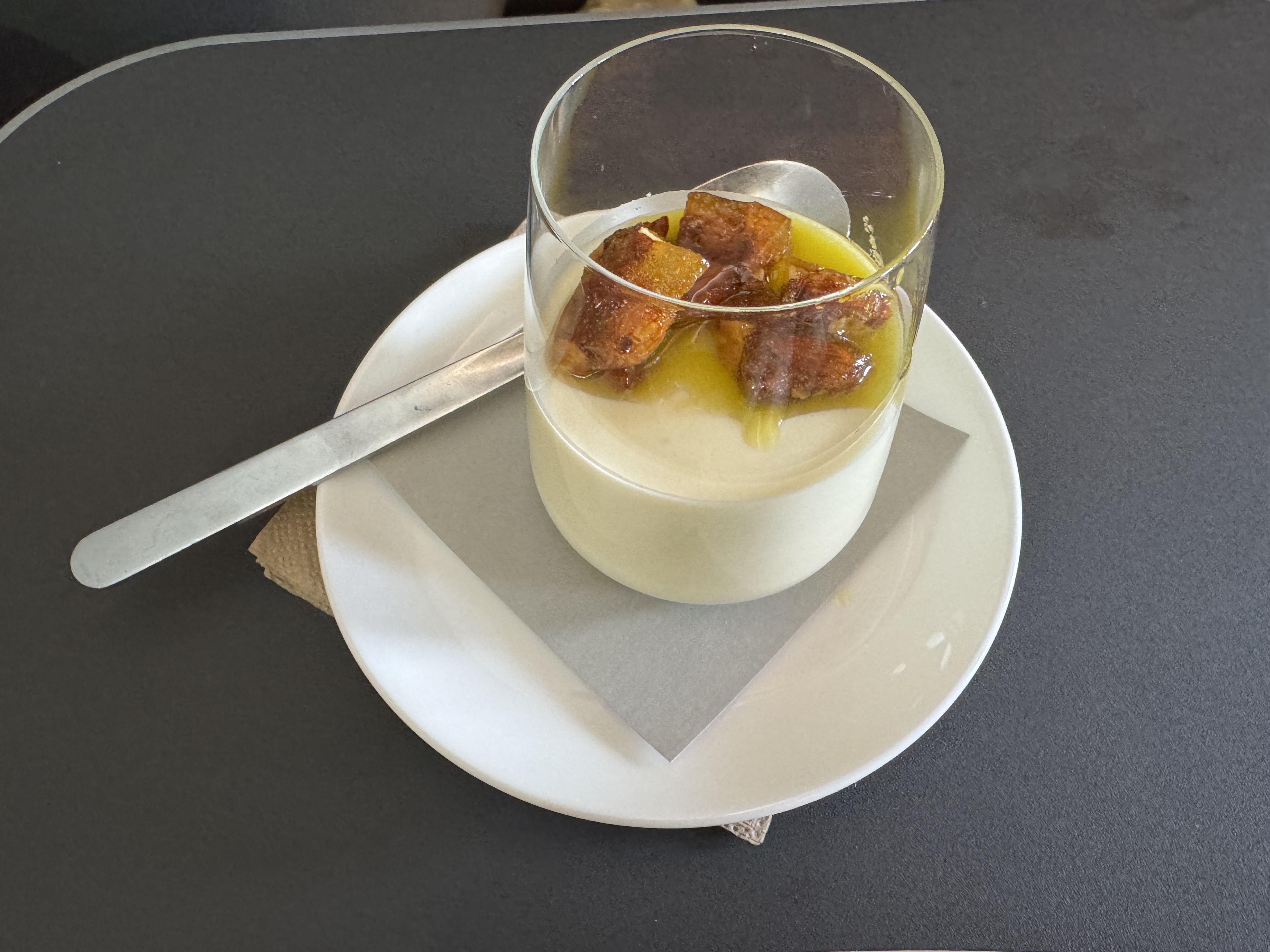 Qantas Business Class Dessert