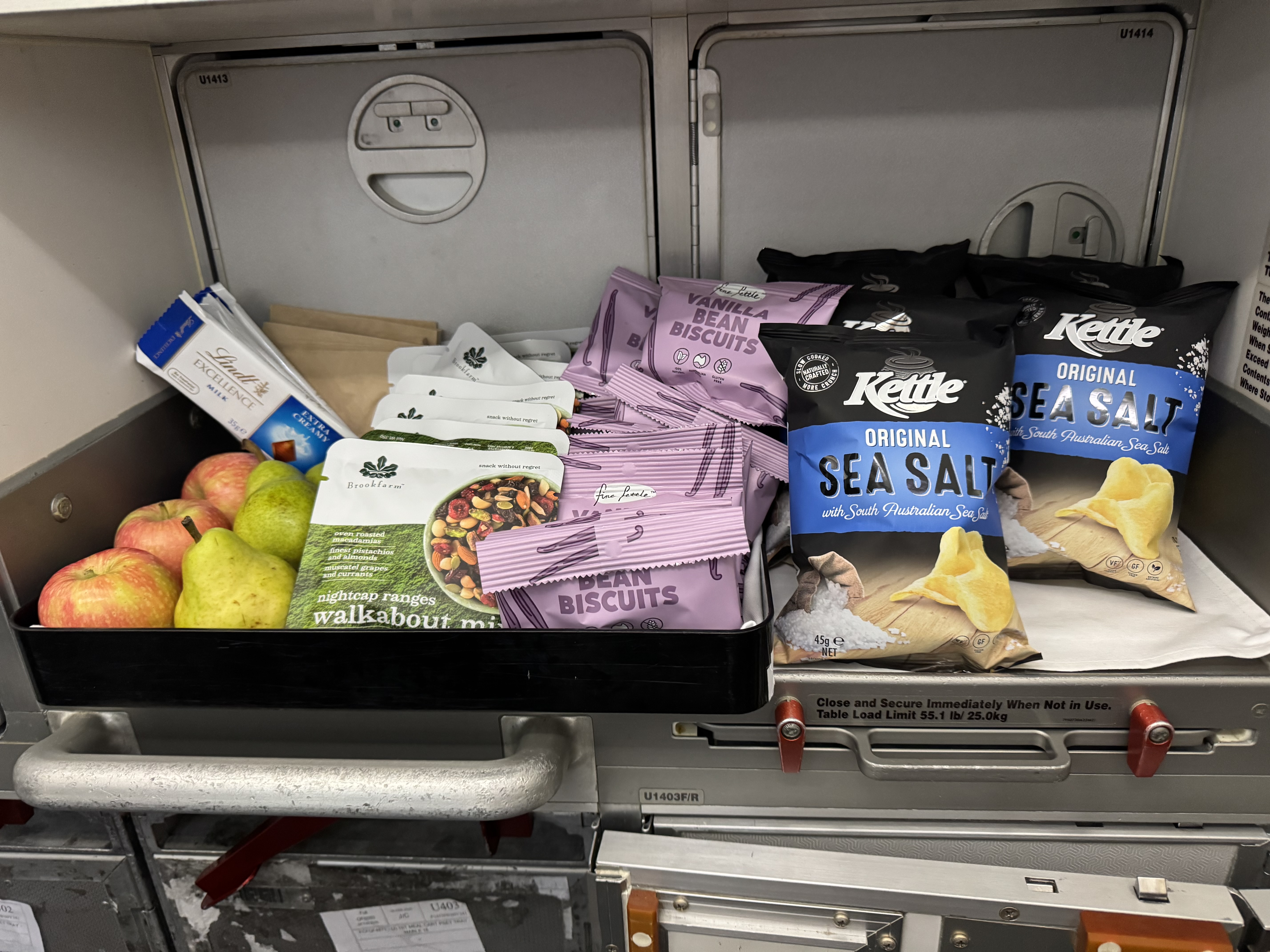 Qantas Business Class Grab and Go Snacks