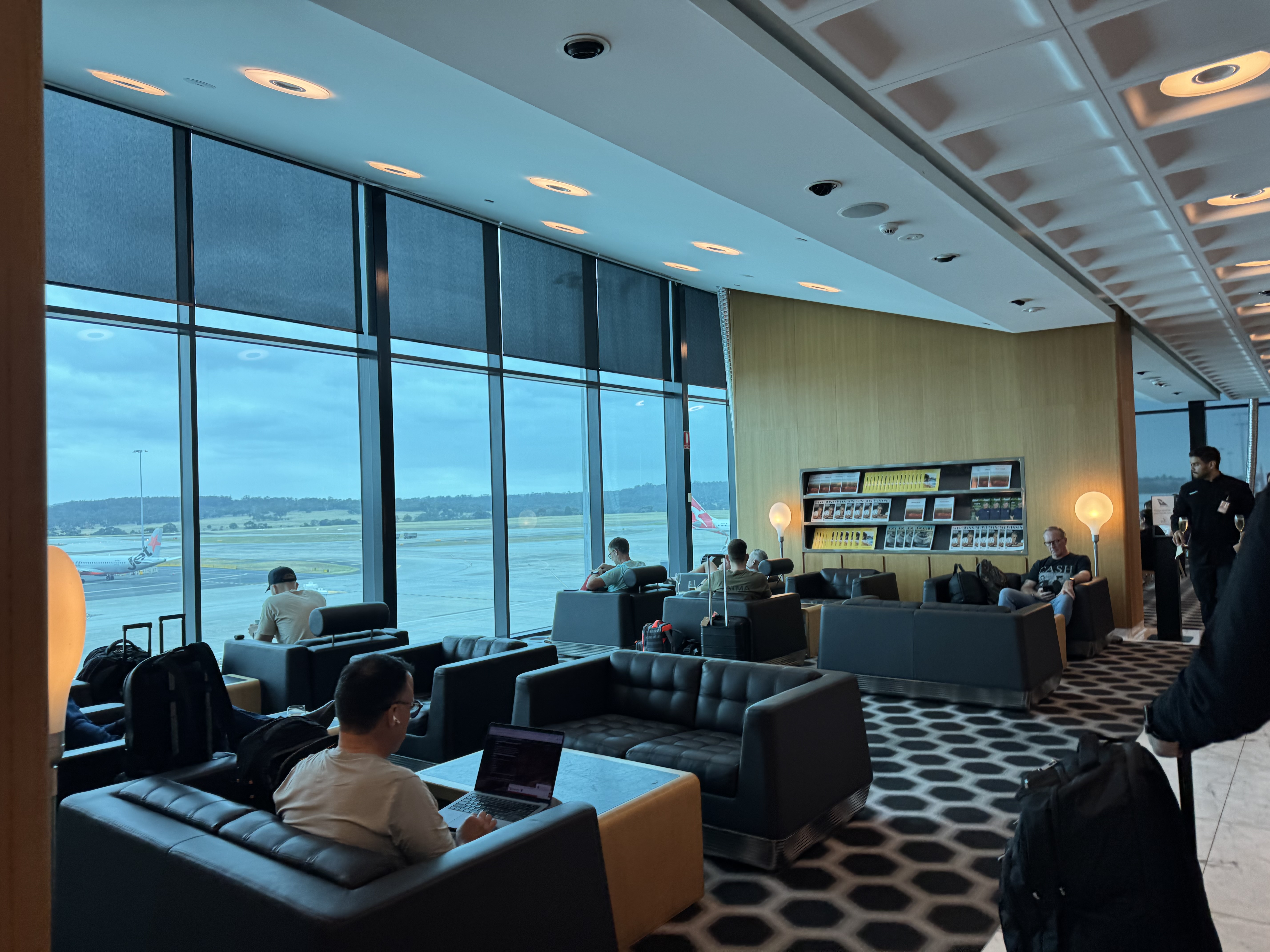 Qantas Business Class Lounge Seating