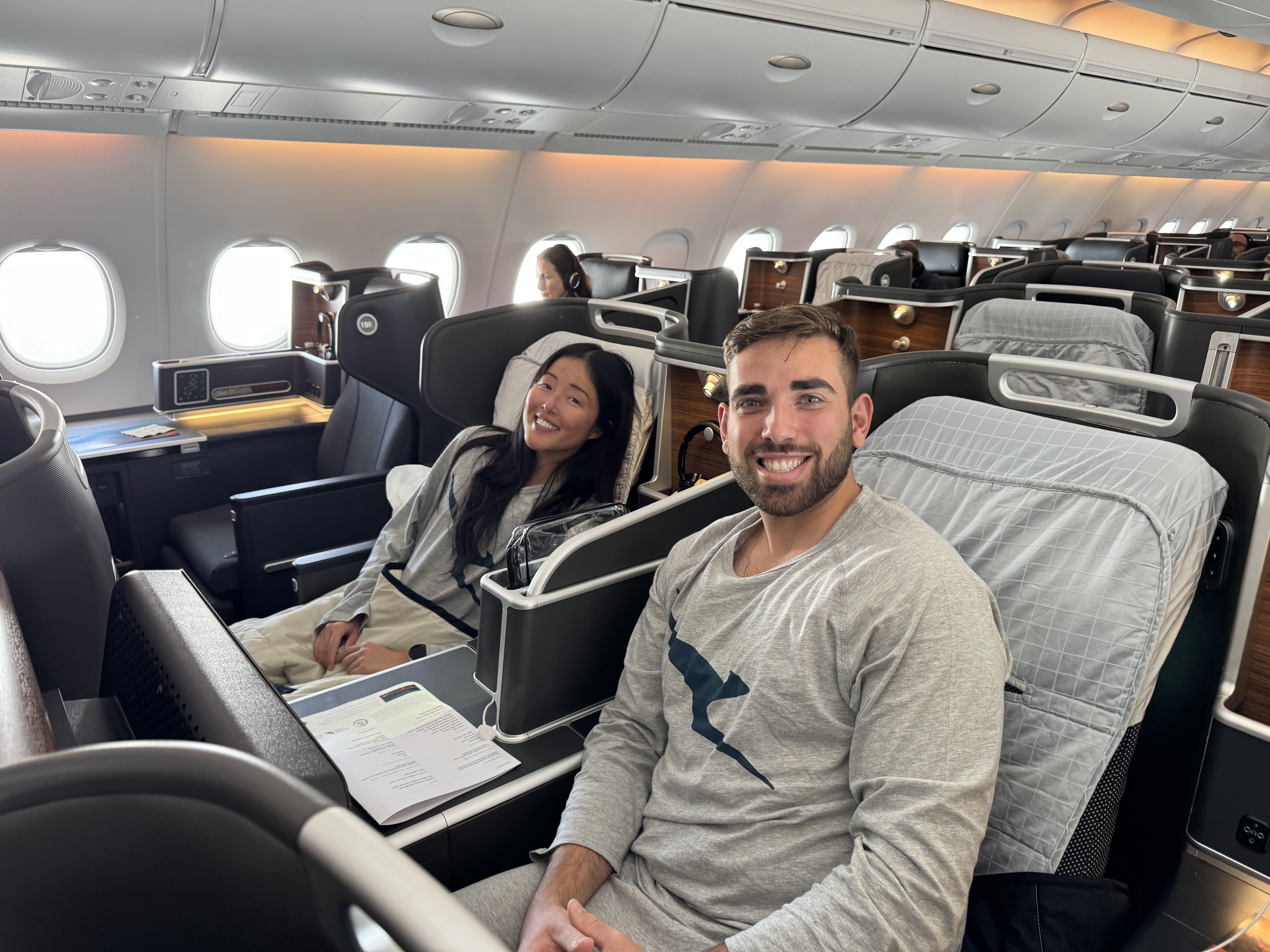 Qantas Business Class Stella Nick