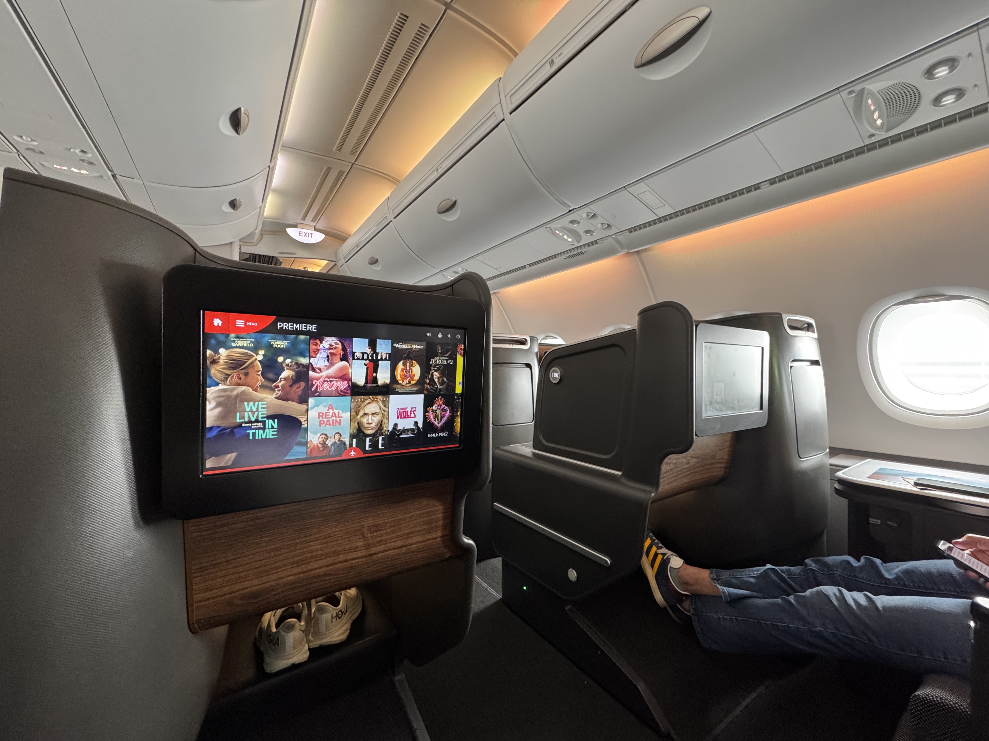 Qantas Business Class Takeoff
