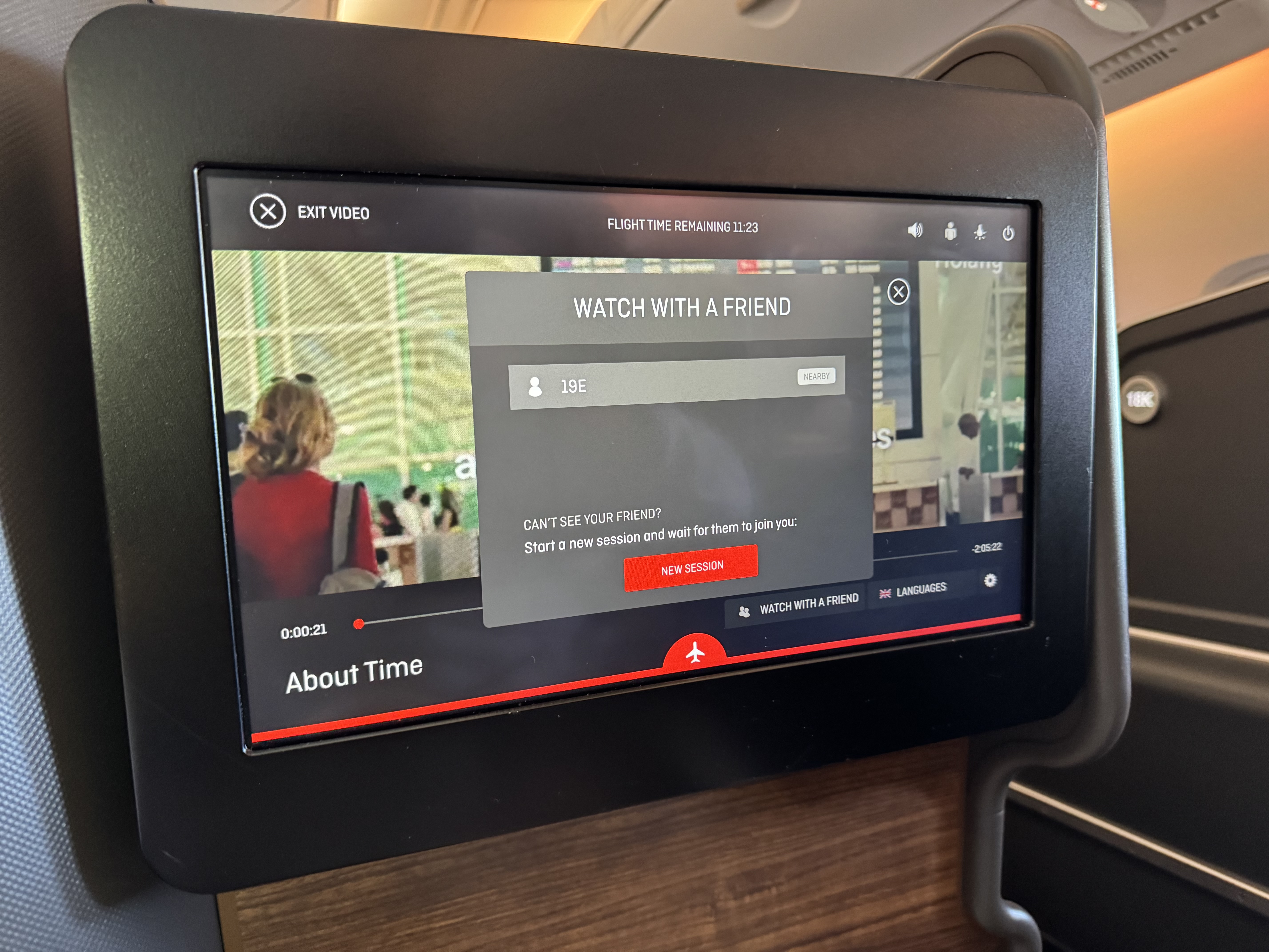 Qantas Business Class Watch With a Friend