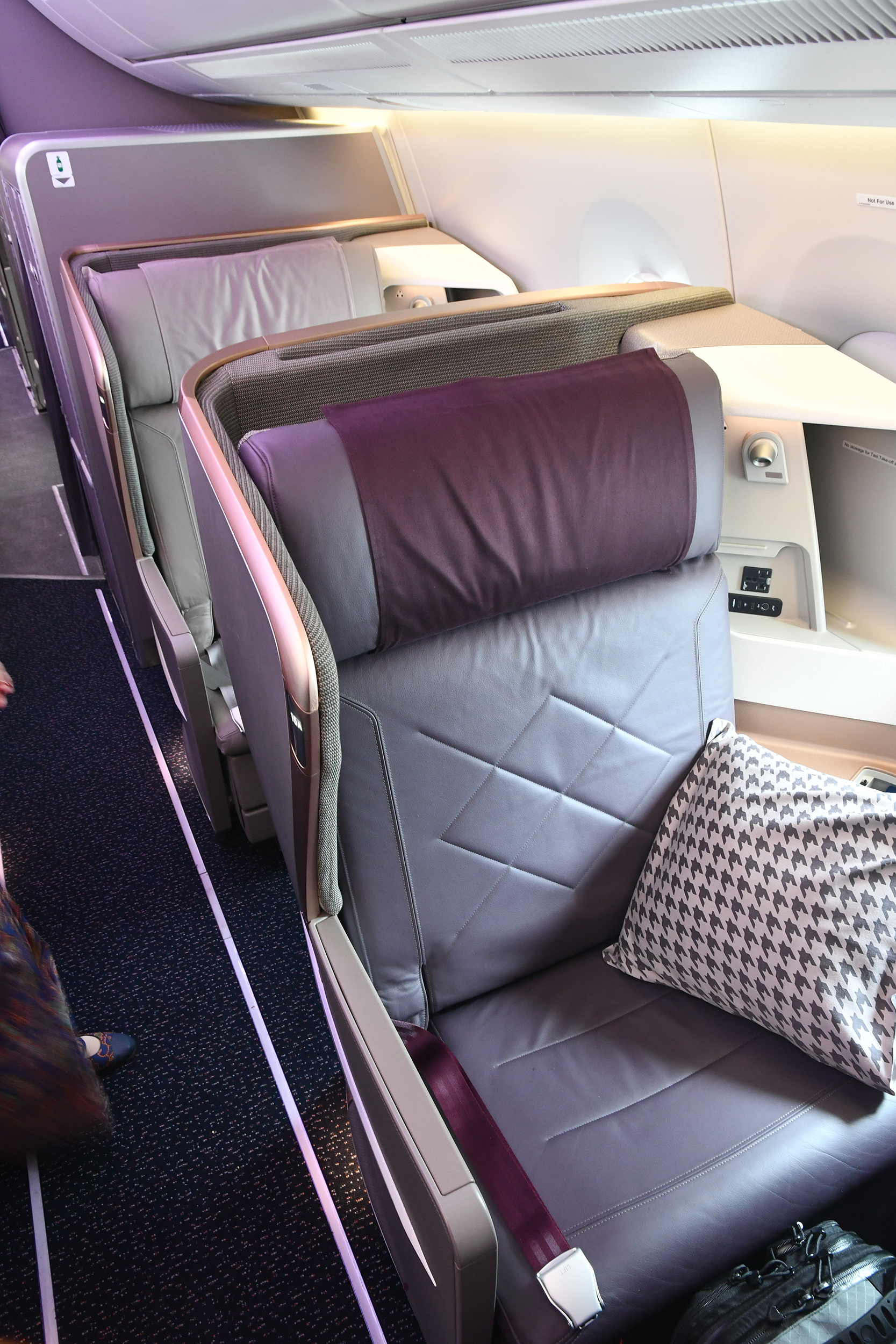 Singapore Airlines A350ULR business class seat 15A 2