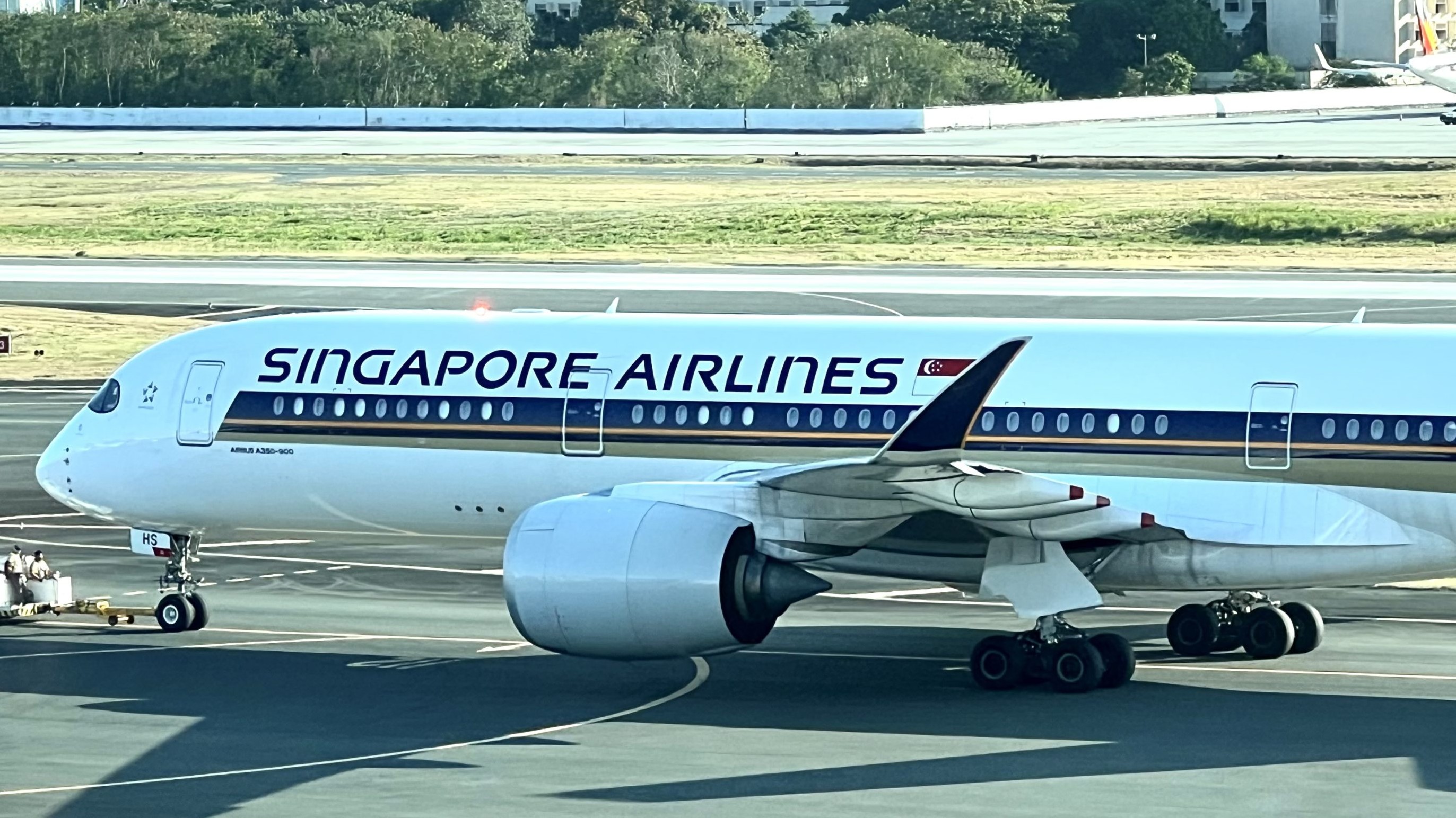 Singapore Airlines Airbus A350 at Manila Singapore Airlines Airbus A350 at Manila