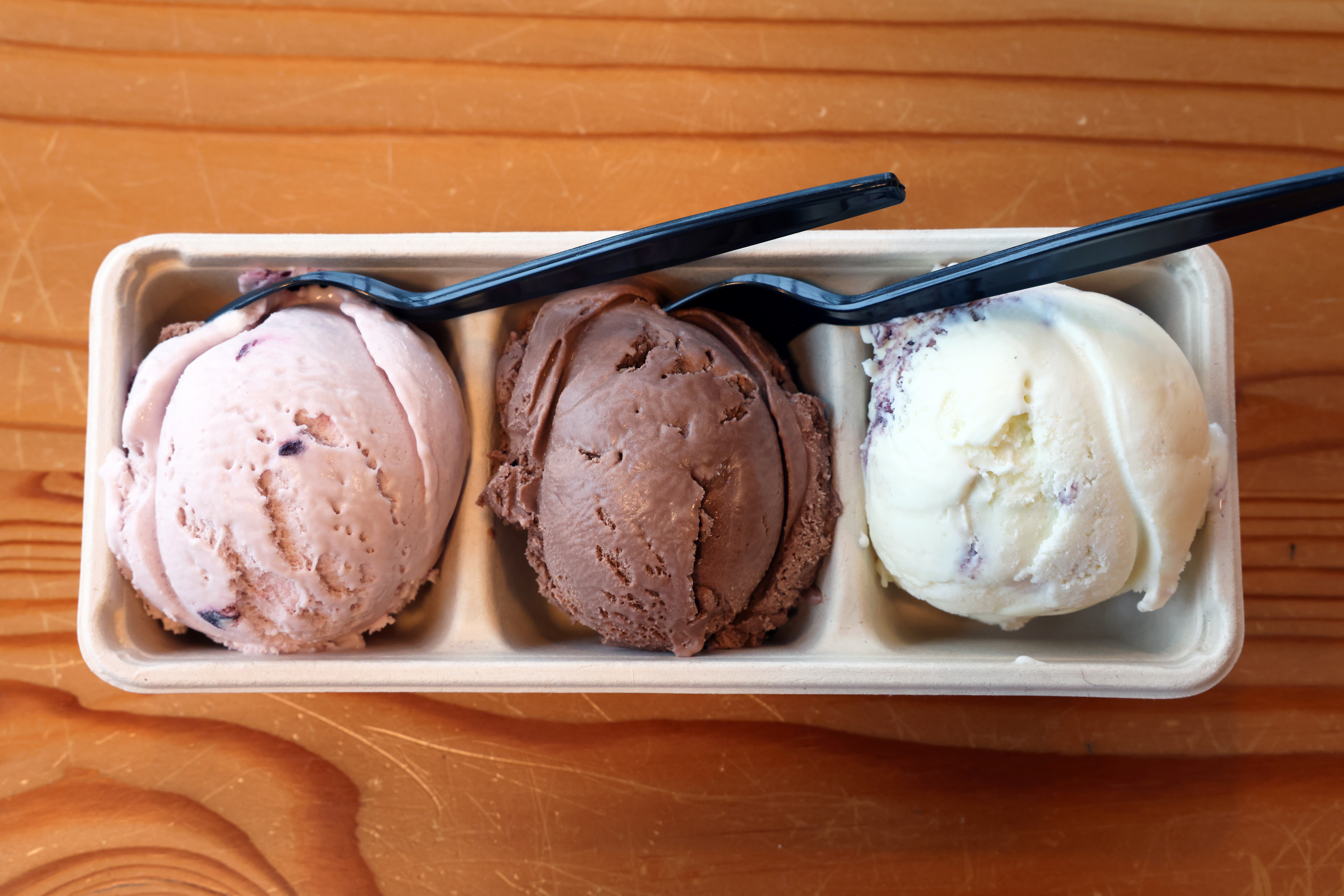 Tillamook ice cream flight overhead
