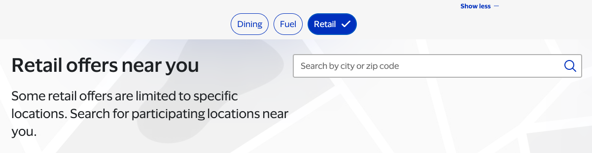 Visa SavingsEdge search retail offers by zip code