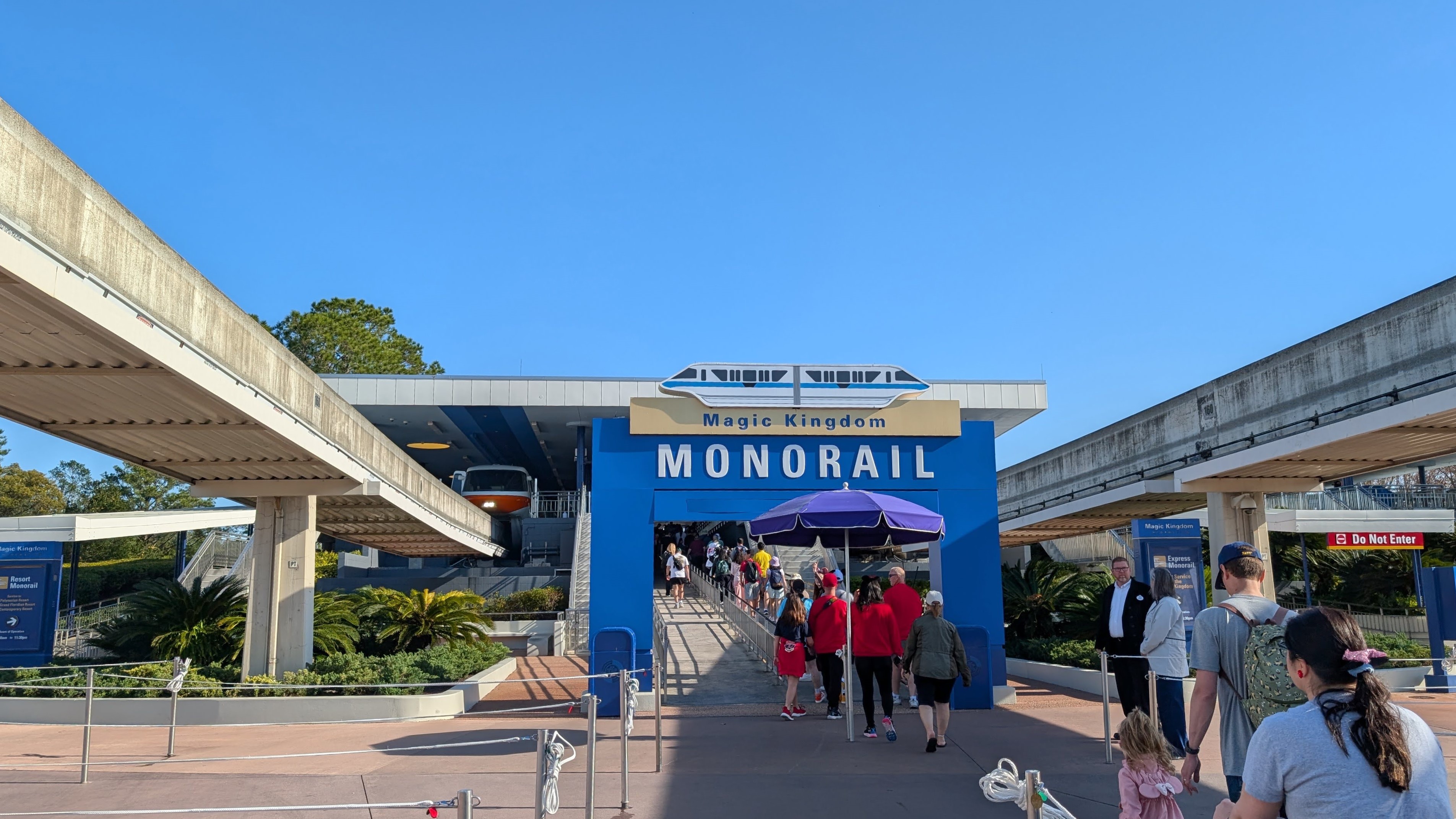 Walt Disney World Transportation and Ticket Center monorail to the Magic Kingdom Walt Disney World Transportation and Ticket Center monorail to the Magic Kingdom