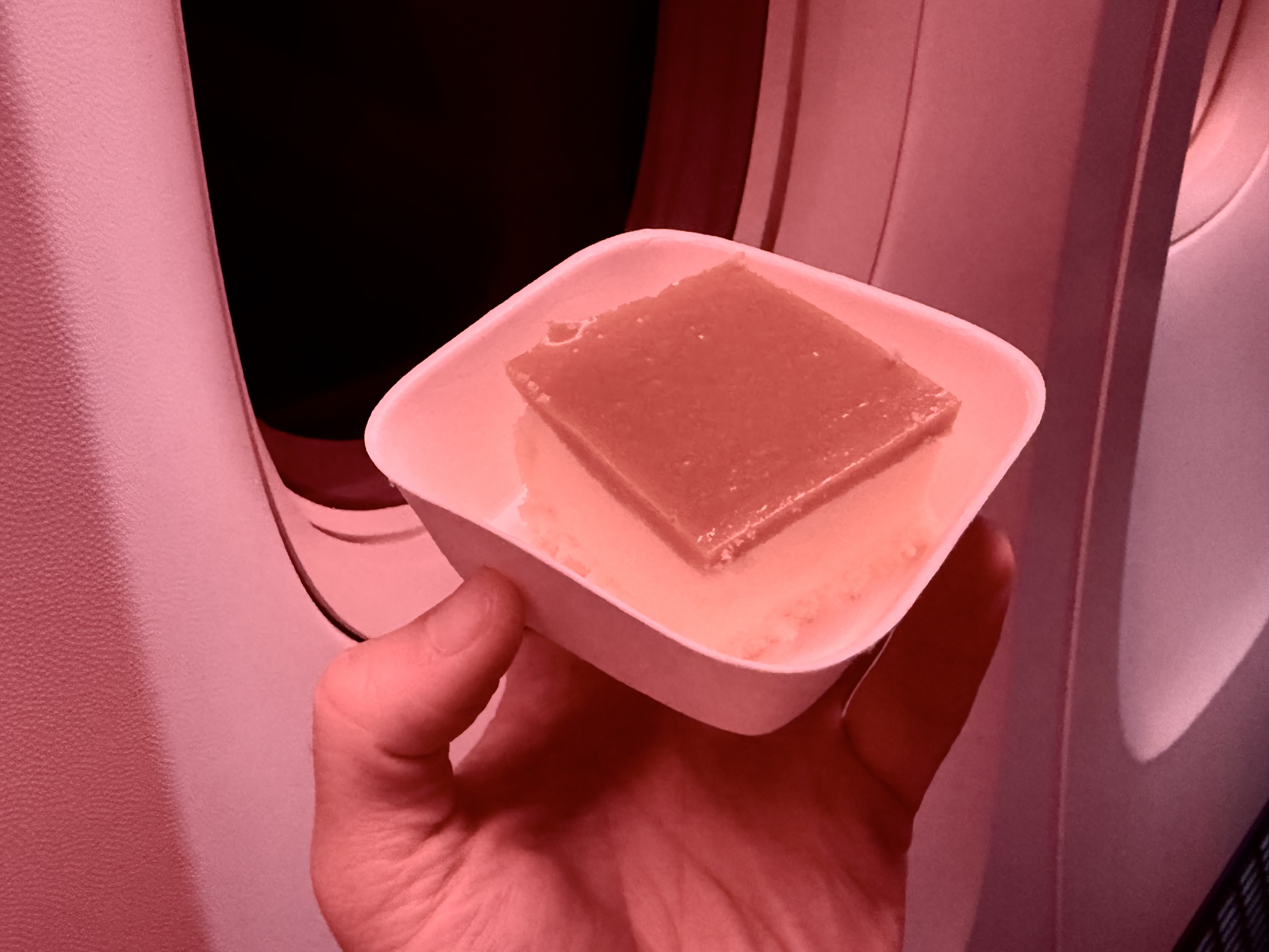 Air France Boeing 777 300 premium economy dessert Air France Boeing 777 300 premium economy dessert