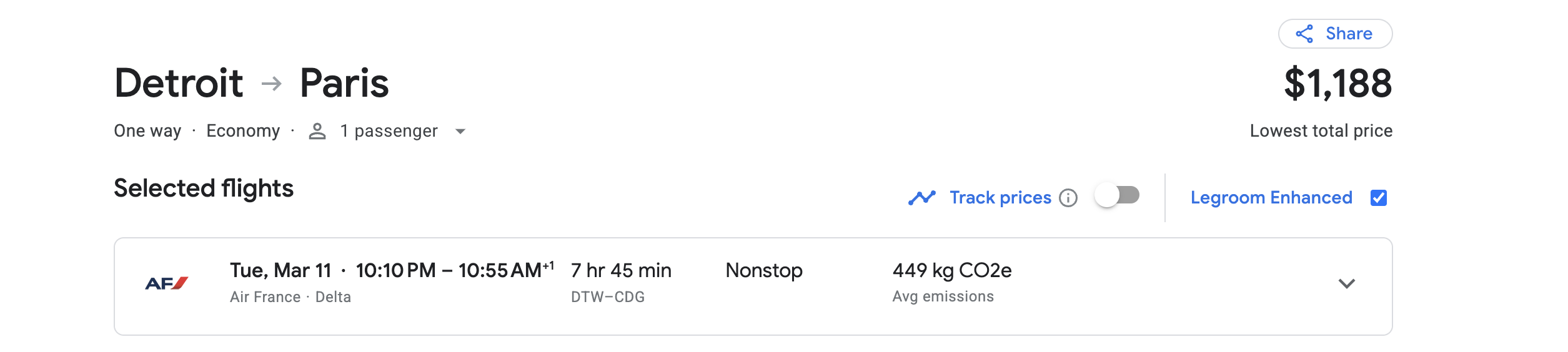 Air France Flight cost Air France Flight cost