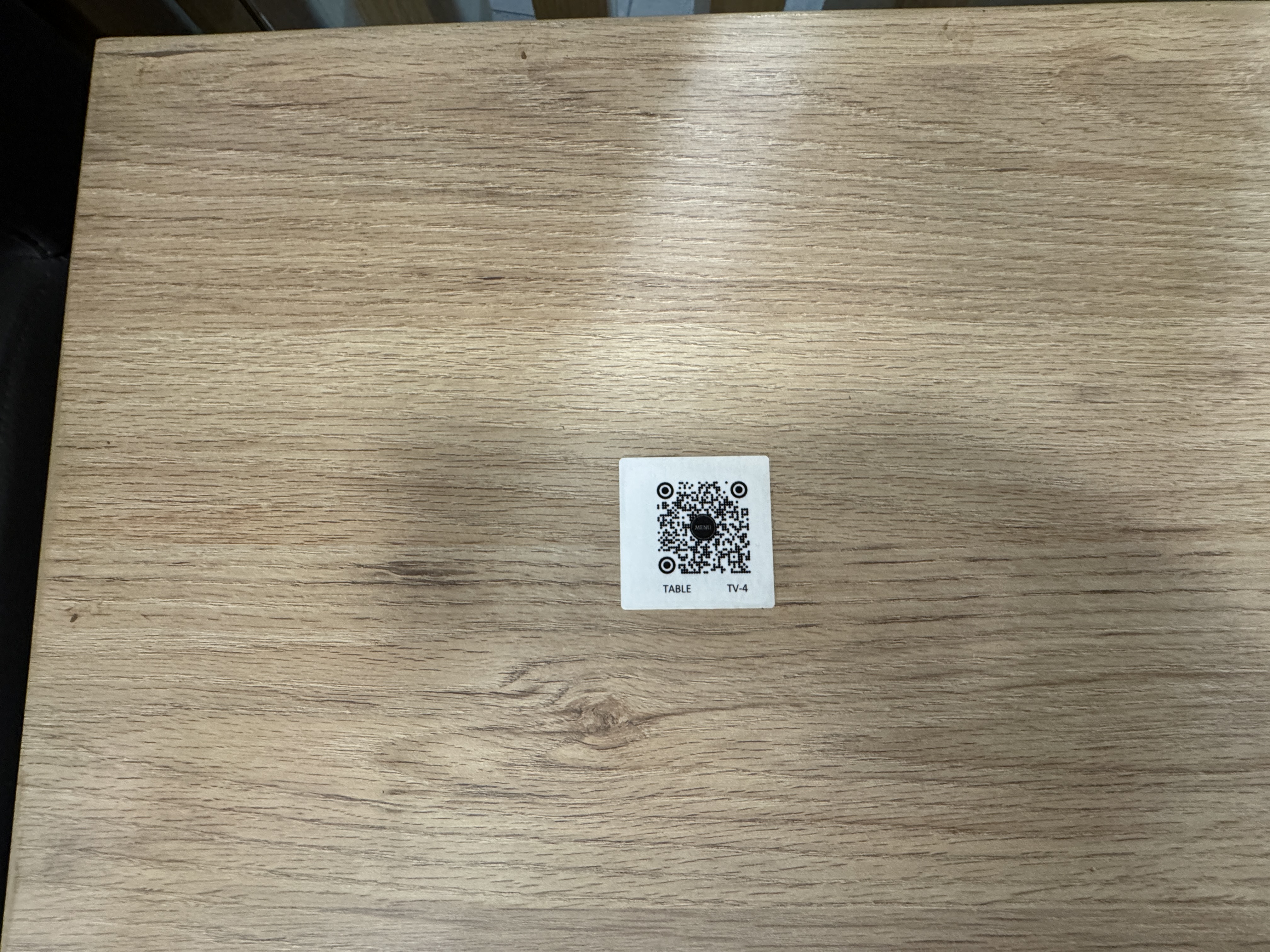 Avianca VIP Lounge QR code for menu 1