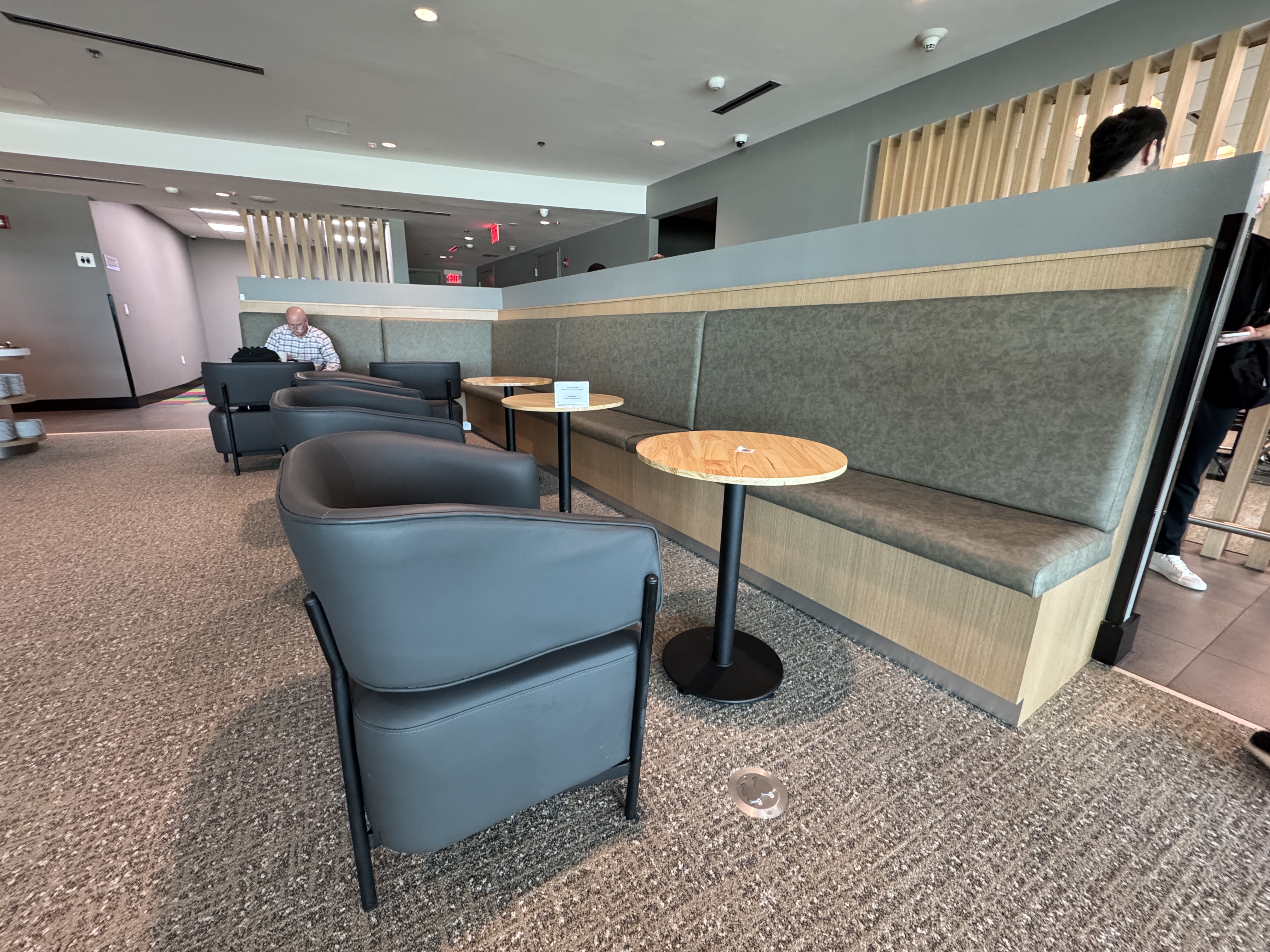 Avianca VIP Lounge bench seating 1