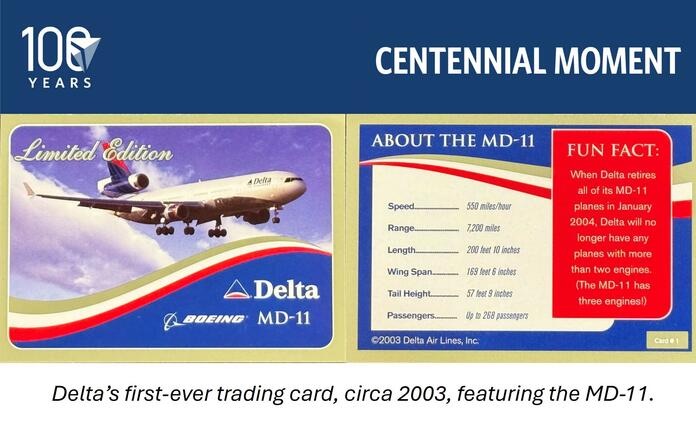 Delta first trading card Delta first trading card
