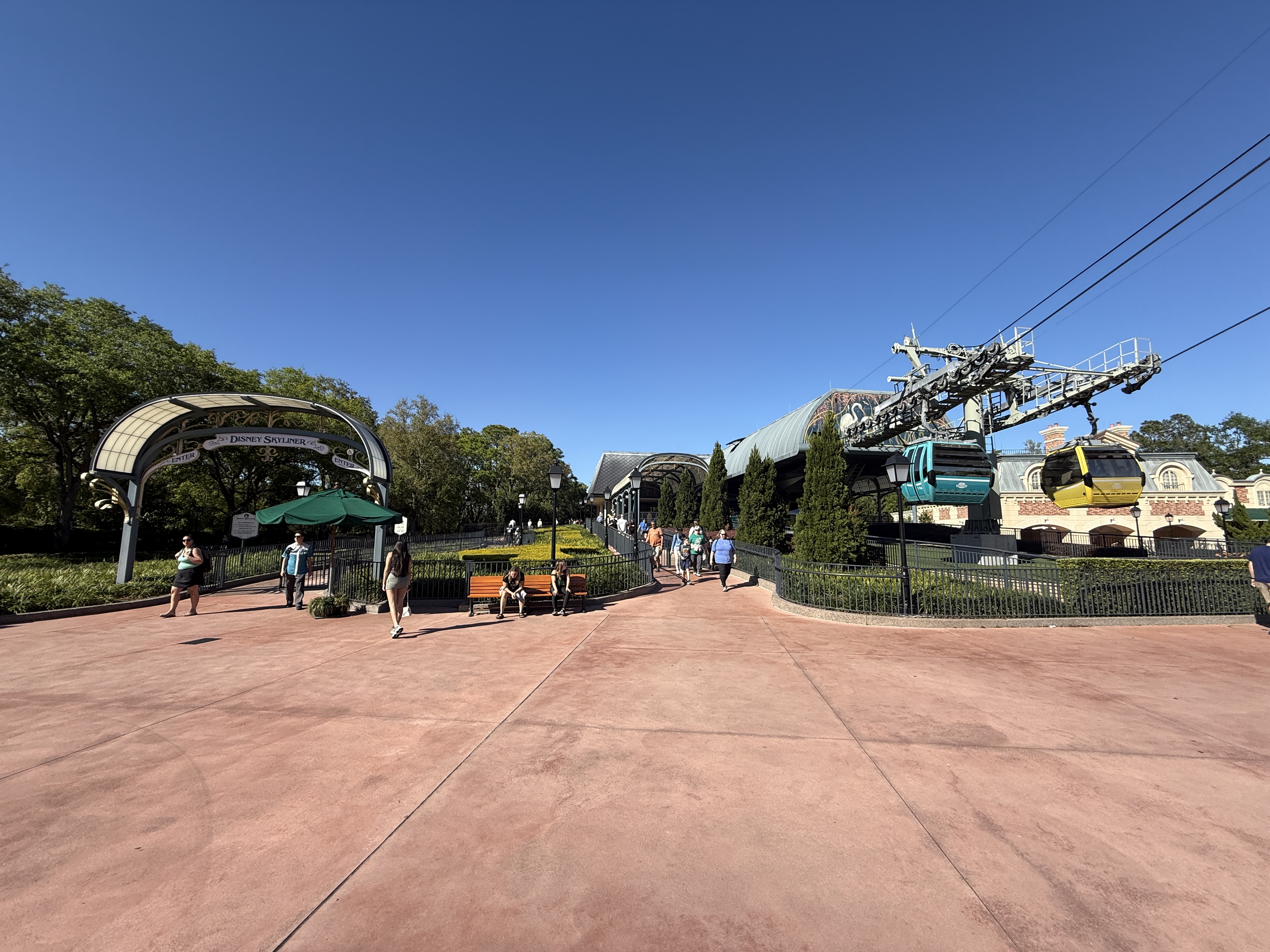 Disney Skyliner Entrance Near World Showcase Disney Skyliner Entrance Near World Showcase