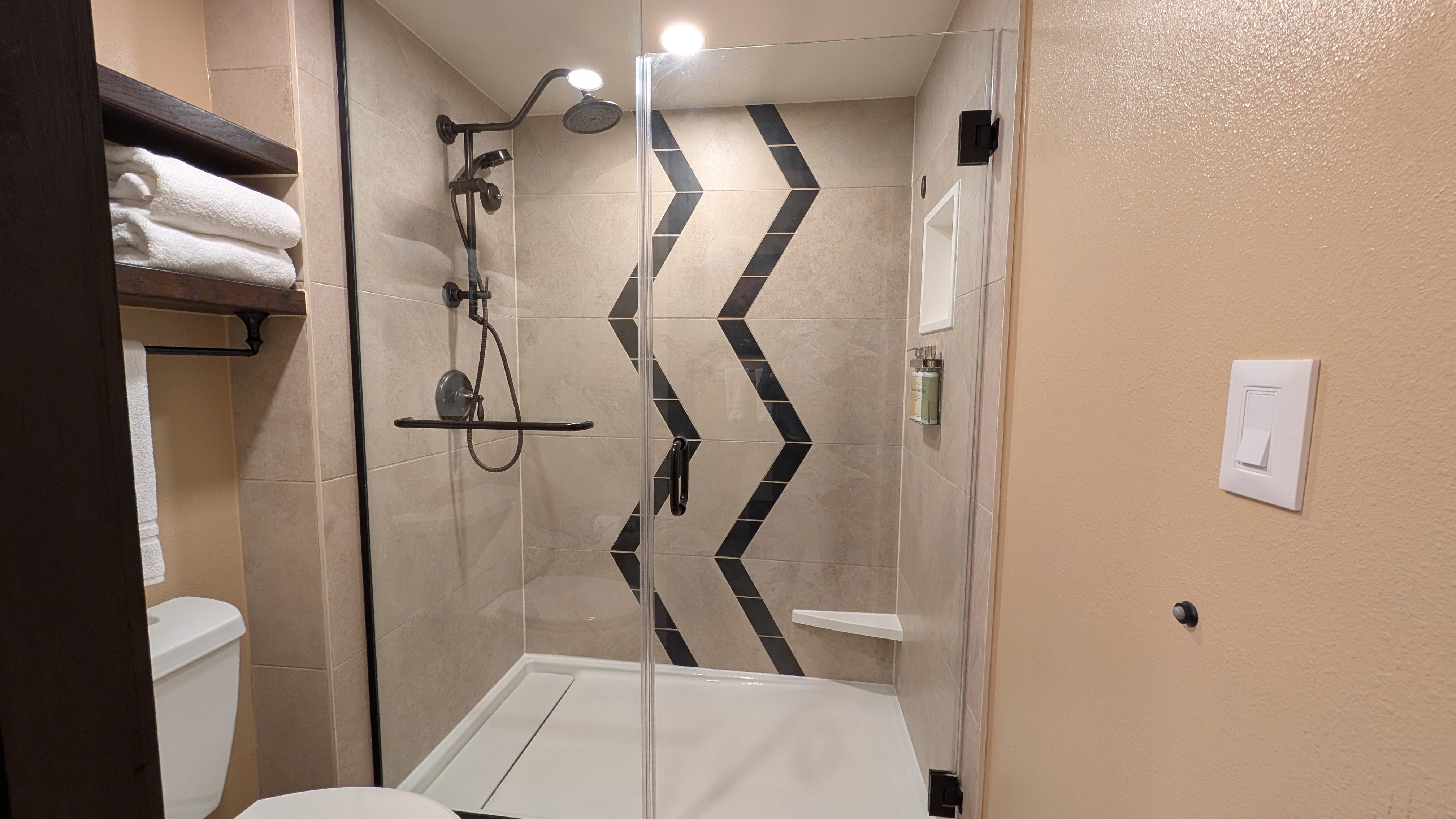 Disneys Animal Kingdom Lodge guest room bathroom shower