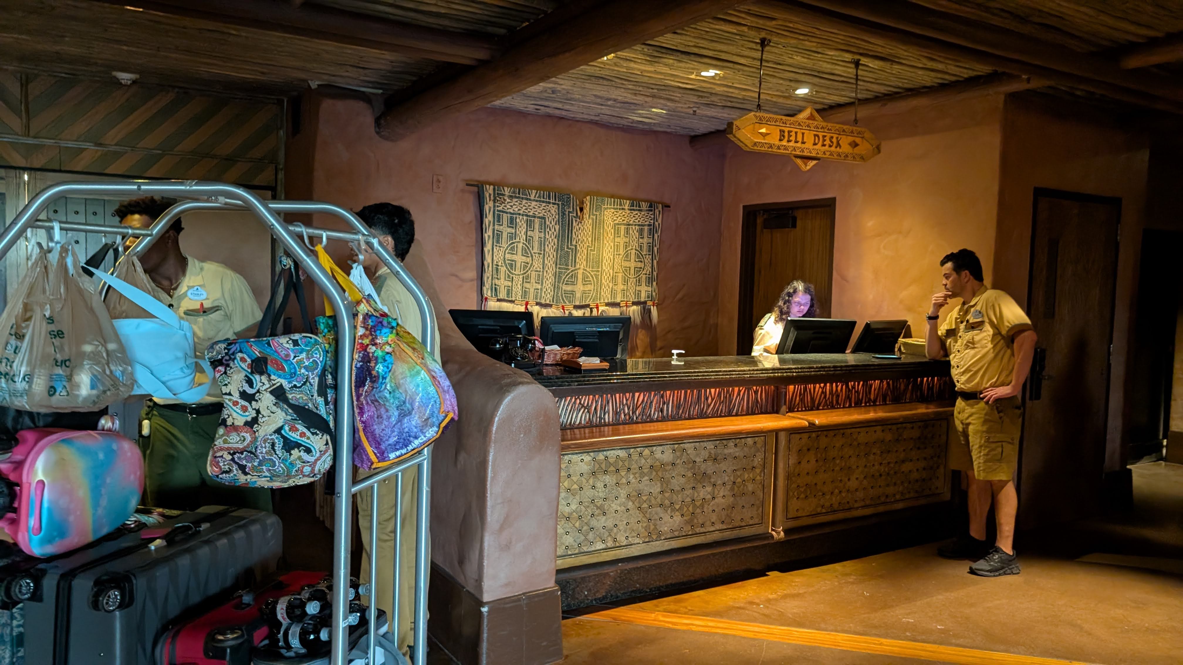 Disneys Animal Kingdom Lodge lobby bell desk