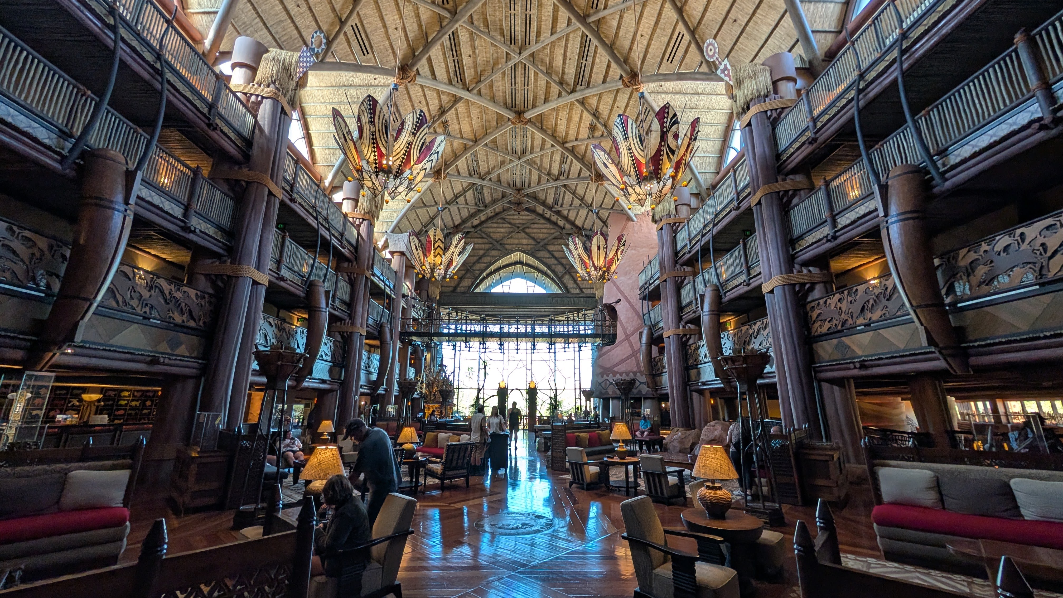 Disneys Animal Kingdom Lodge lobby wide view