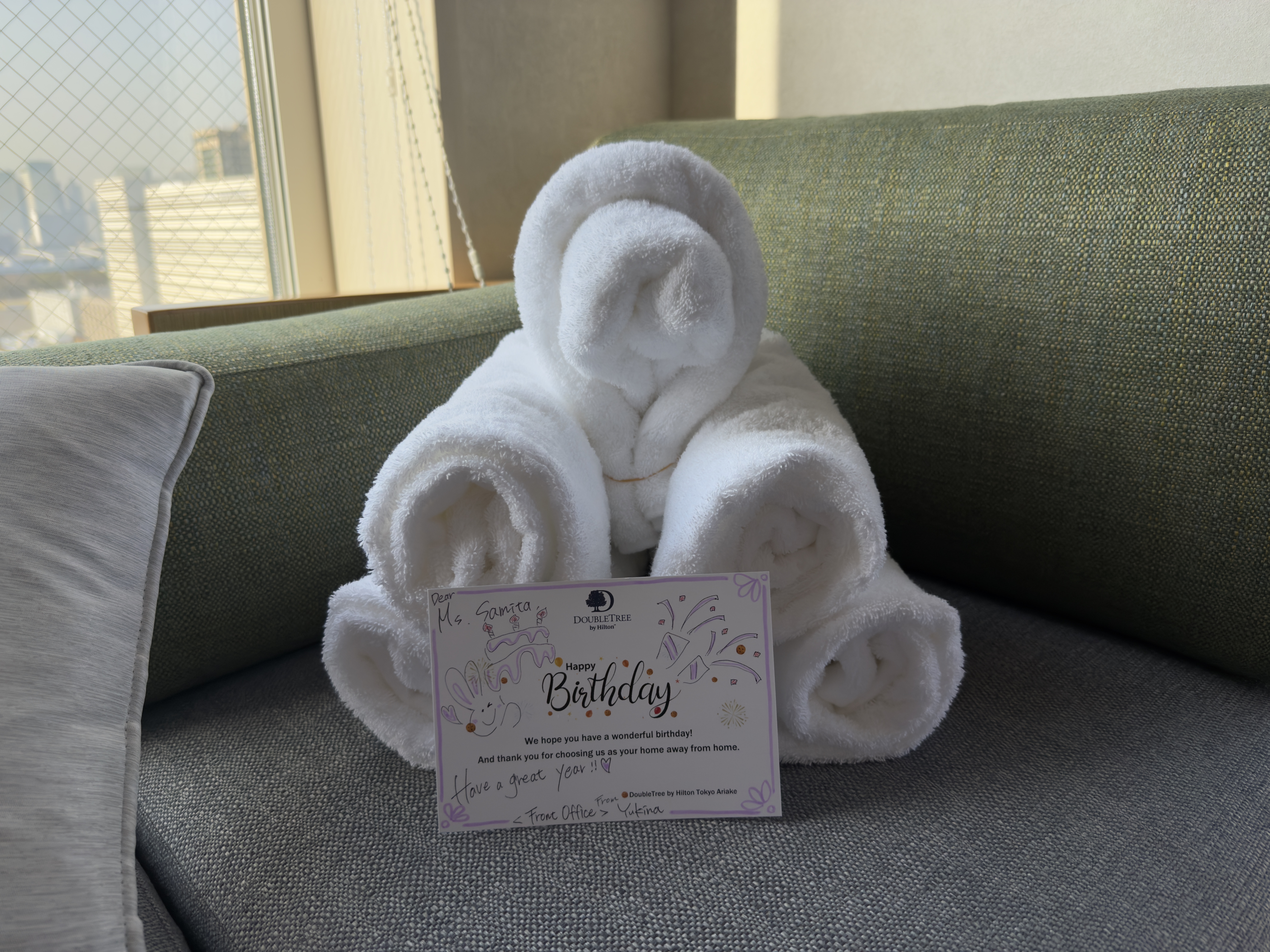 DoubleTree by Hilton Tokyo Ariake birthday surprise DoubleTree by Hilton Tokyo Ariake birthday surprise