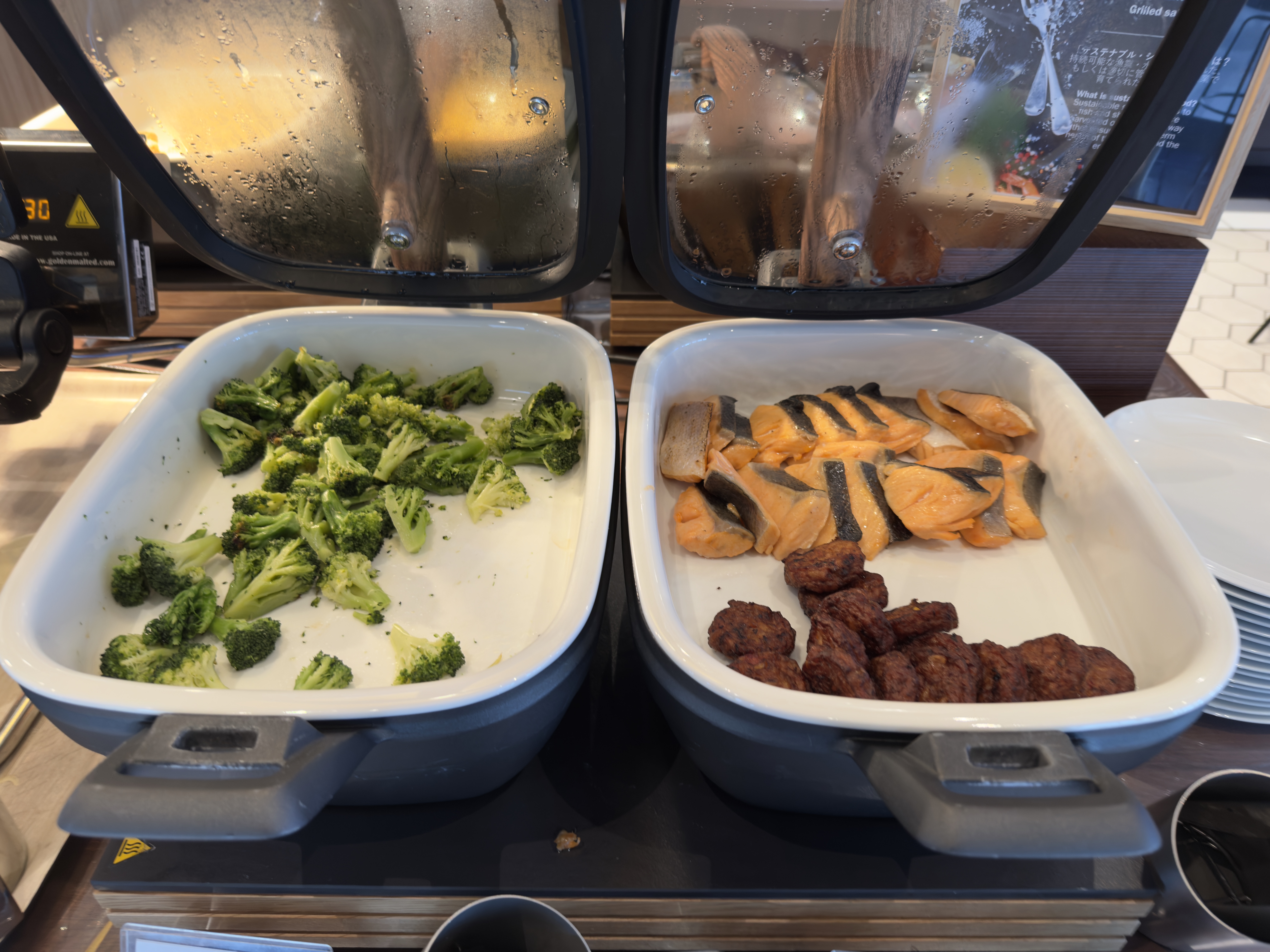 DoubleTree by Hilton Tokyo Ariake breakfast broccoli and fish DoubleTree by Hilton Tokyo Ariake breakfast broccoli and fish