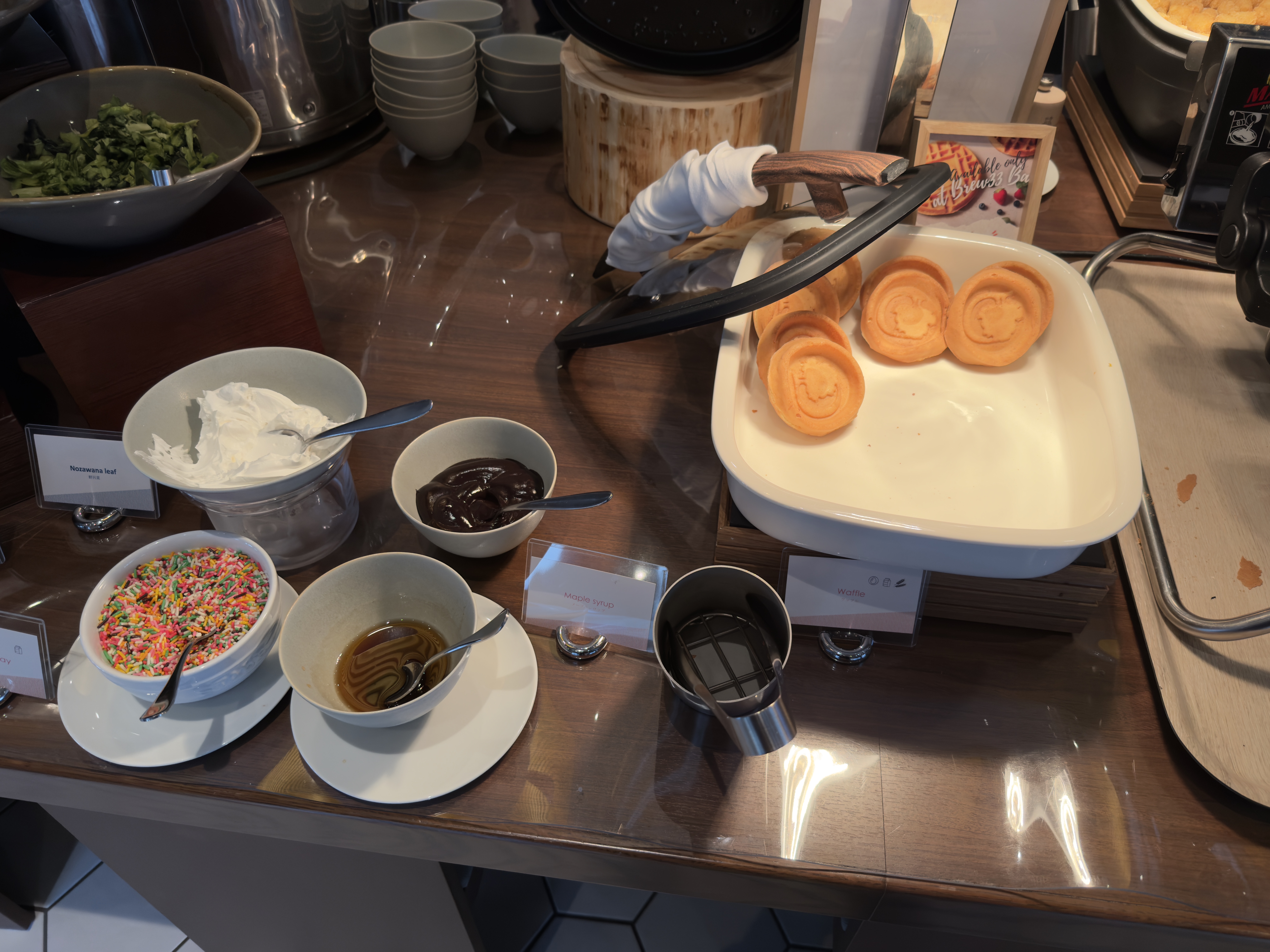 DoubleTree by Hilton Tokyo Ariake breakfast waffles DoubleTree by Hilton Tokyo Ariake breakfast waffles