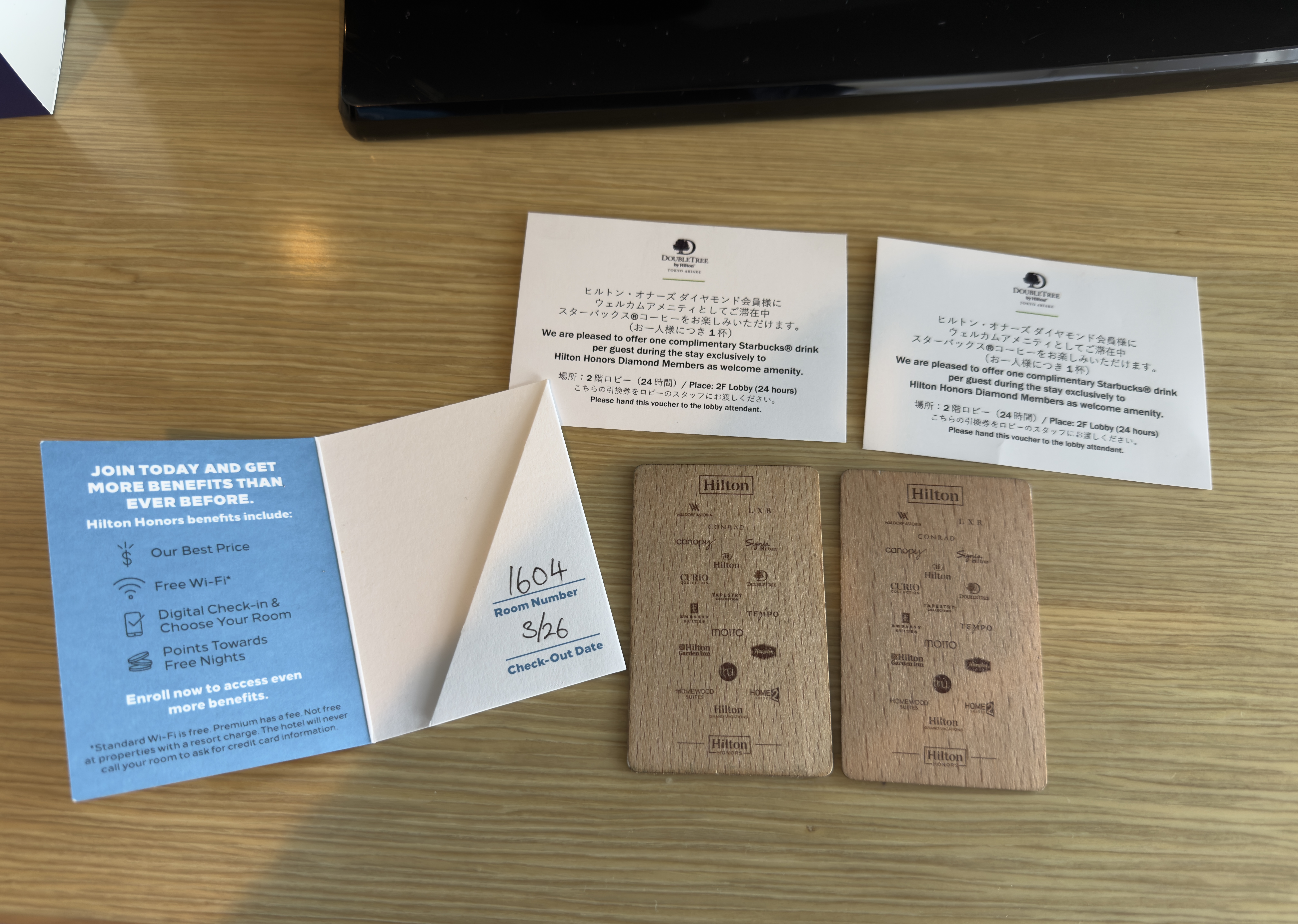 DoubleTree by Hilton Tokyo Ariake check in items DoubleTree by Hilton Tokyo Ariake check in items