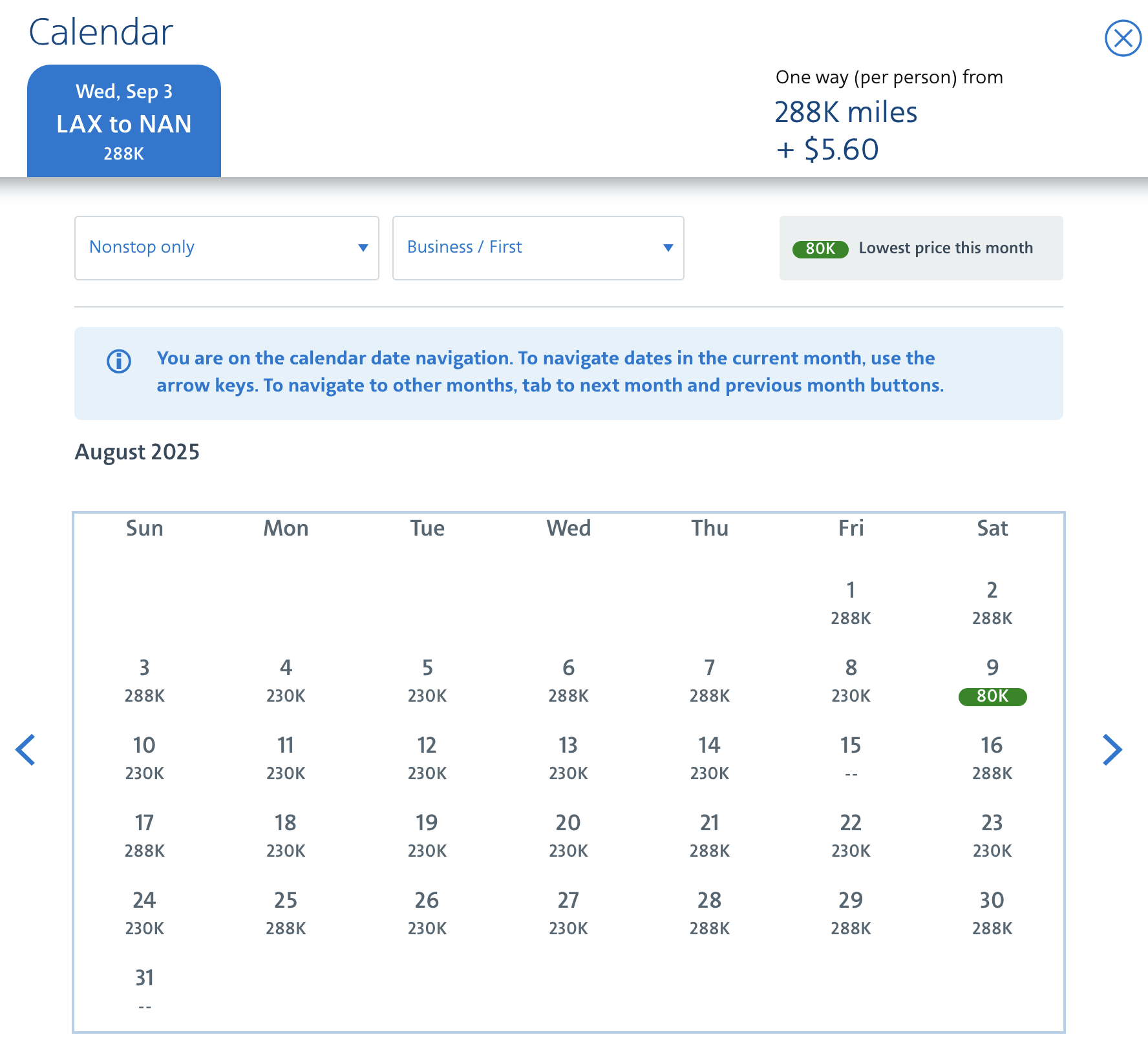 Fiji Award Availability AA Biz Fiji Award Availability AA Business class