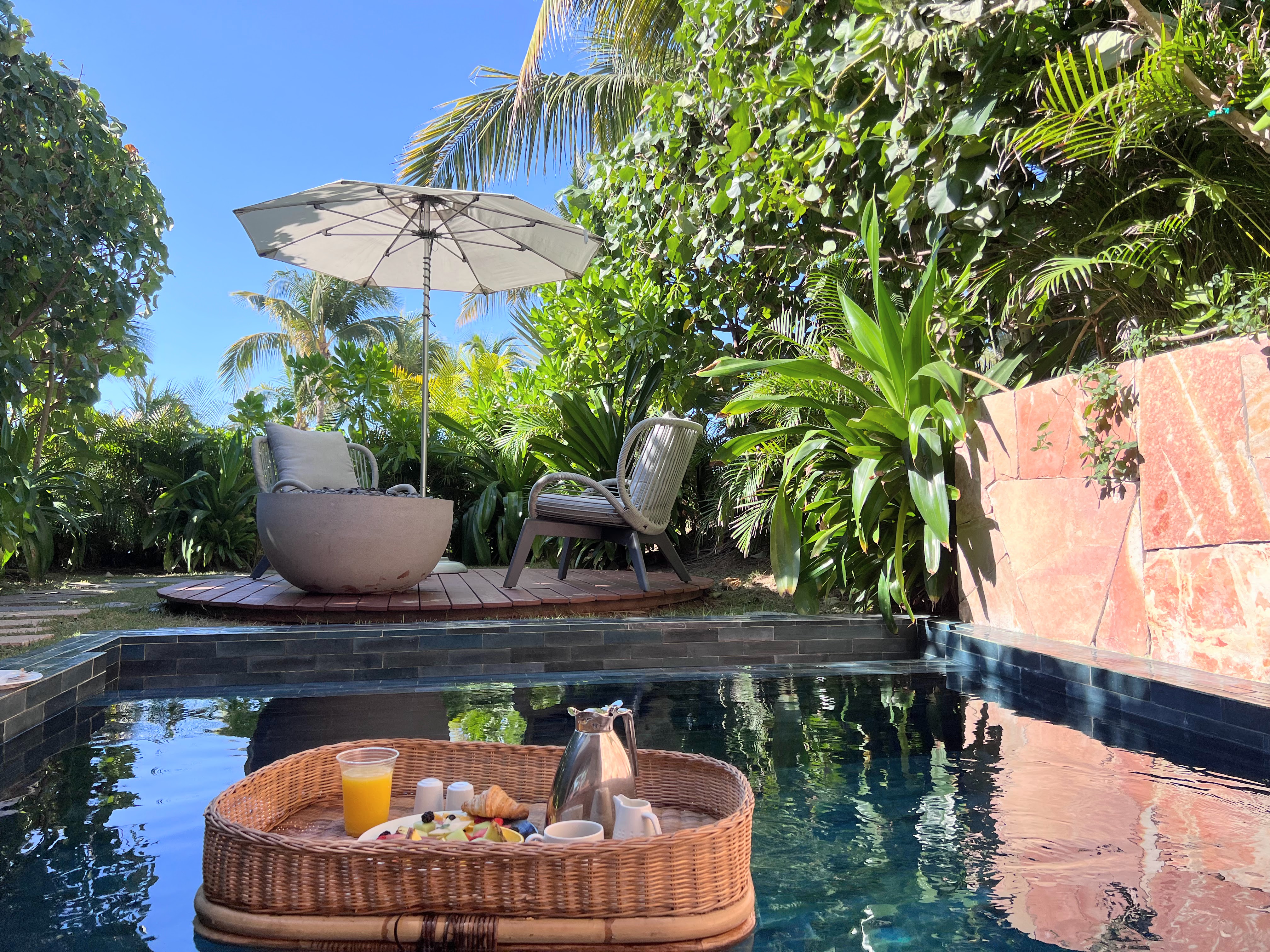 Floating breakfast at W Punta de Mita